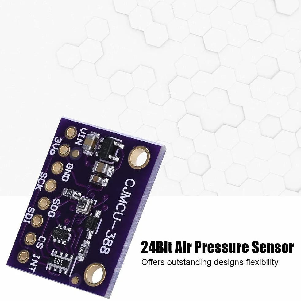 Cyfrowy czujnik ciśnienia powietrza 24-bitowy niski poziom hałasu CJMCU-388 BMP388 Interfejs I2C kompatybilny z Arduino,