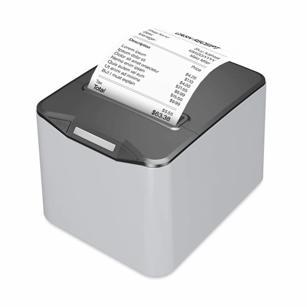 Bisofice Drukarka termiczna 80 mm ESC/POS automatyczne cięcie 220 mm/s USB Ethernet POS-8370