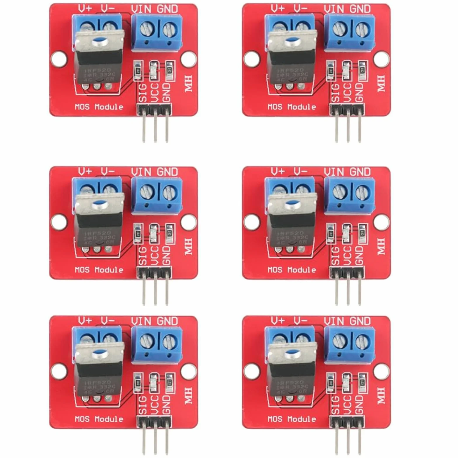 Moduł sterownika MOSFET 3,3 V/5 V MOSFET moduł sterownika PWM płyty sterownika LED wyjście 0-24 V napęd przyciskowy