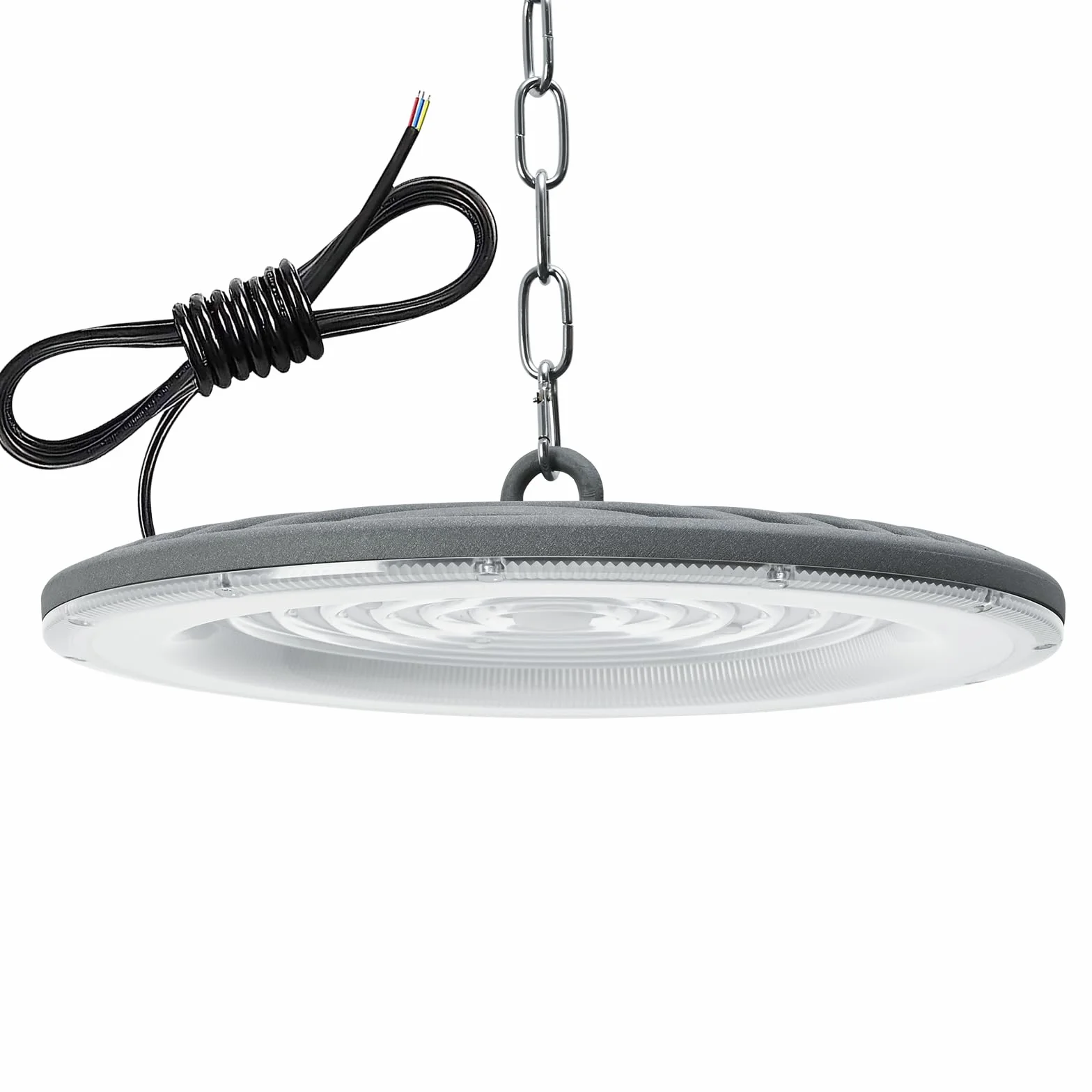 200W LED UFO High Bay Light, UFO Spot High Bay Light 6500K Zimna biel 20000LM Reflektor LED Przemysłowy IP65 Wodoodporne światło punktowe High Bay Light, UFO LED Spot dla siłowni Fabryka Magazyn