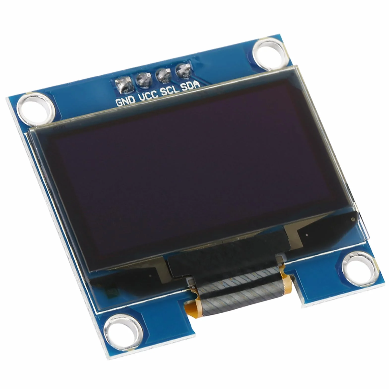 Moduł Wyświetlacza OLED o Przekątnej 1,3 Cala, Wyświetlacz OLED I2C 128x64 Niebieski Ekran Tekstowy, Układ Sterownika SSD1106, Wejście 3, V 5 V, Szybki Czas Reakcji o Wysokim Kontraście dla