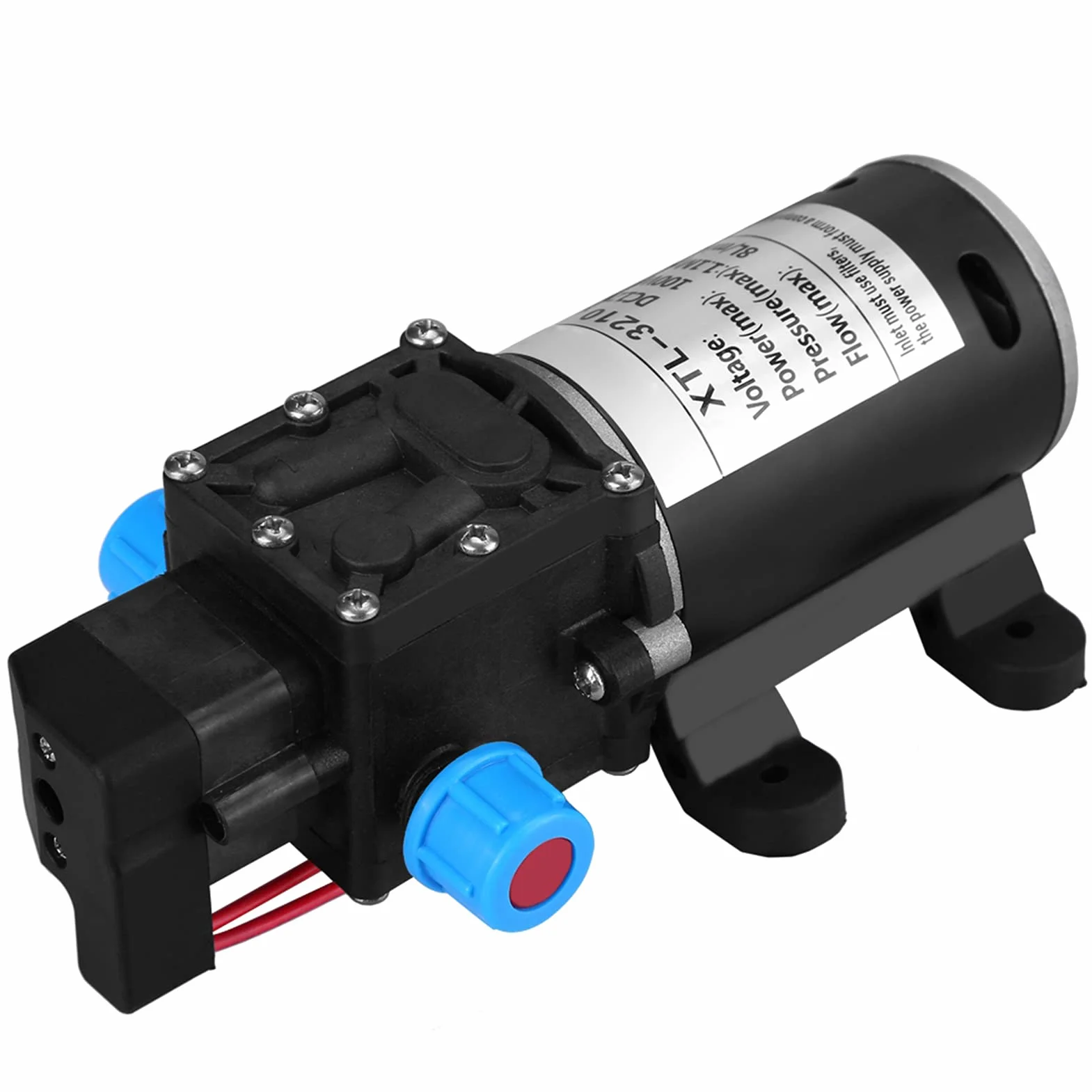 Pompa Wodna DC 12 V Wysokociśnieniowa Membranowa Pompa Wodna 160 Psi 100 W 8 L/min Samozasysająca Pompa Wodna Wydajna Automatyczna Pompa Ciśnieniowa Mocna Pompa Automatyczna,