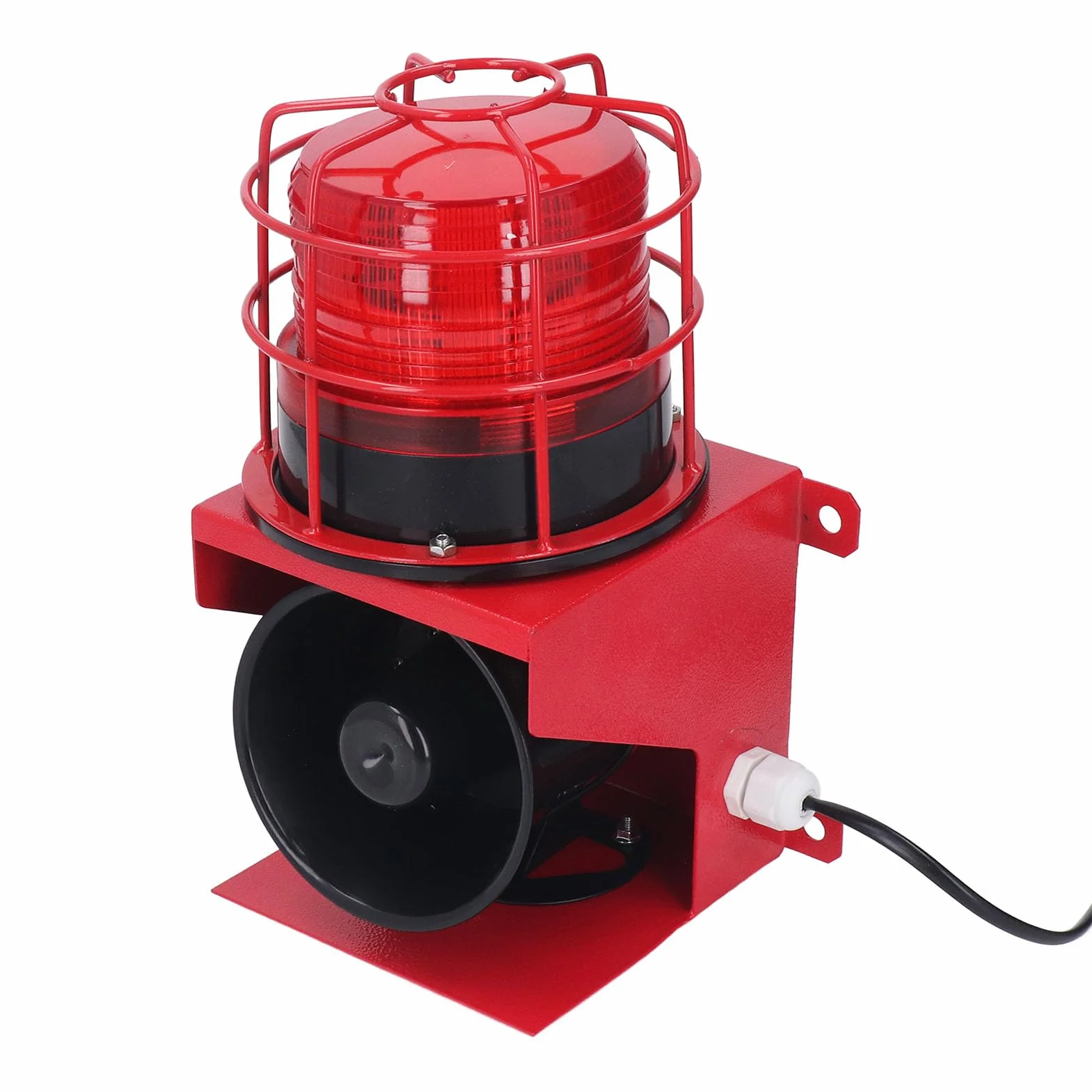 Alarm Siren IP65 Waterproof LED Strobe 220V Stop Aluminium PVC