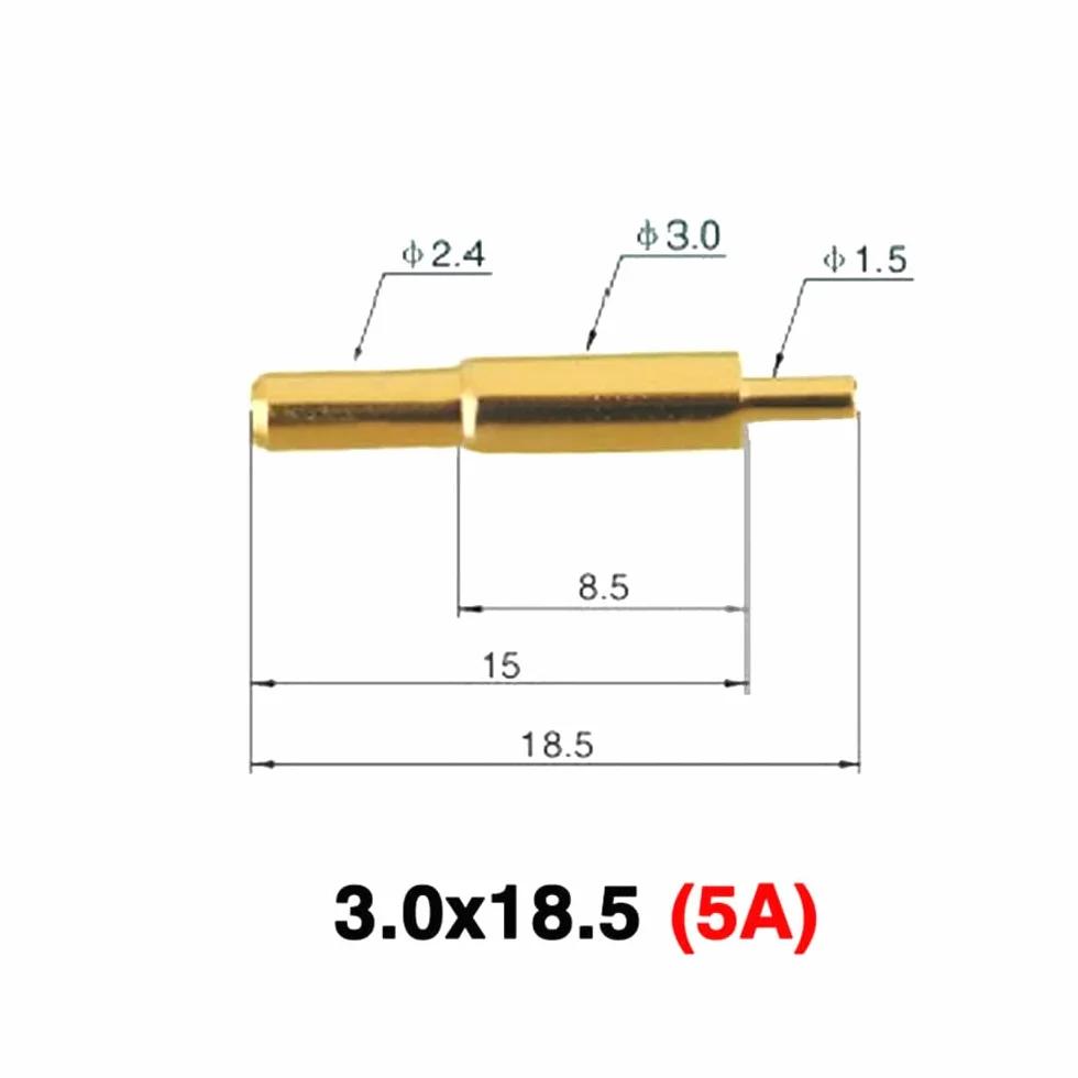 Sonda wysokoprądowa Pogo pin 3.0×18.5 5A