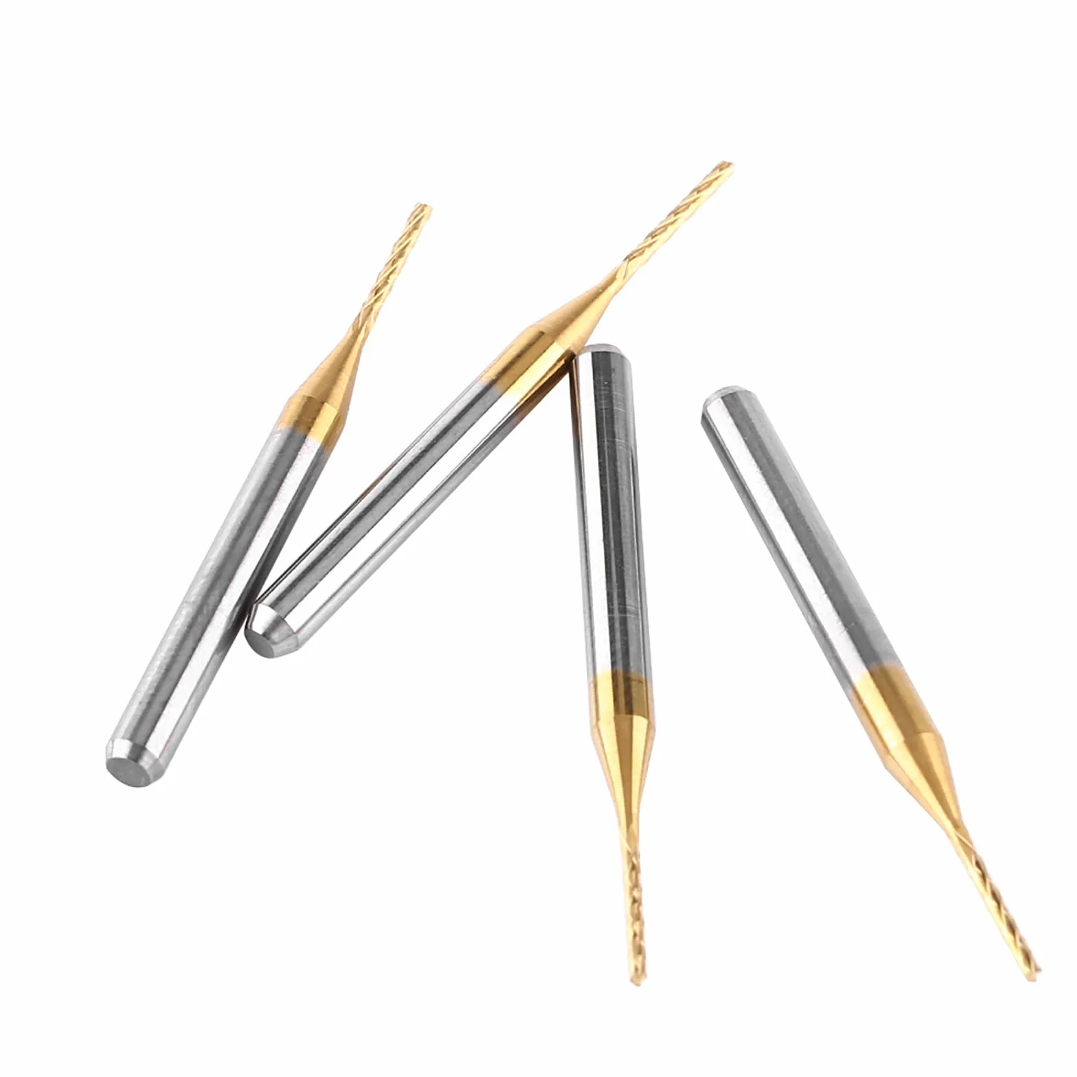 Zestaw frezów 10 sztuk, frez 1 mm, frez węglowy, frez CNC, frez do metalu, frez z węglika wolframu, wiertła do grawerowania, 3,175 mm x 1 mm