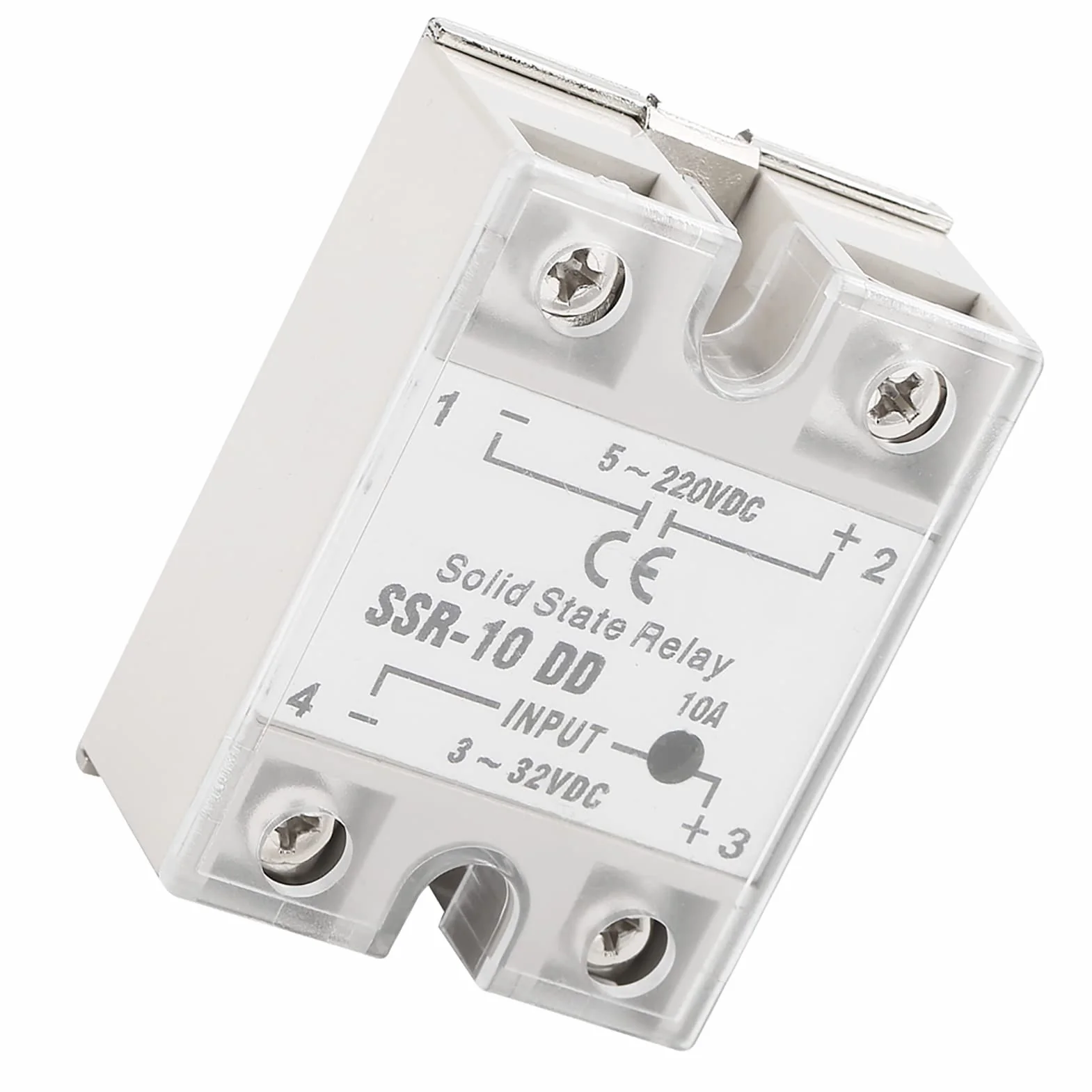 Przekaźnik półprzewodnikowy SSR-10 DD 5-220 VDC do procesu automatyki przemysłowej