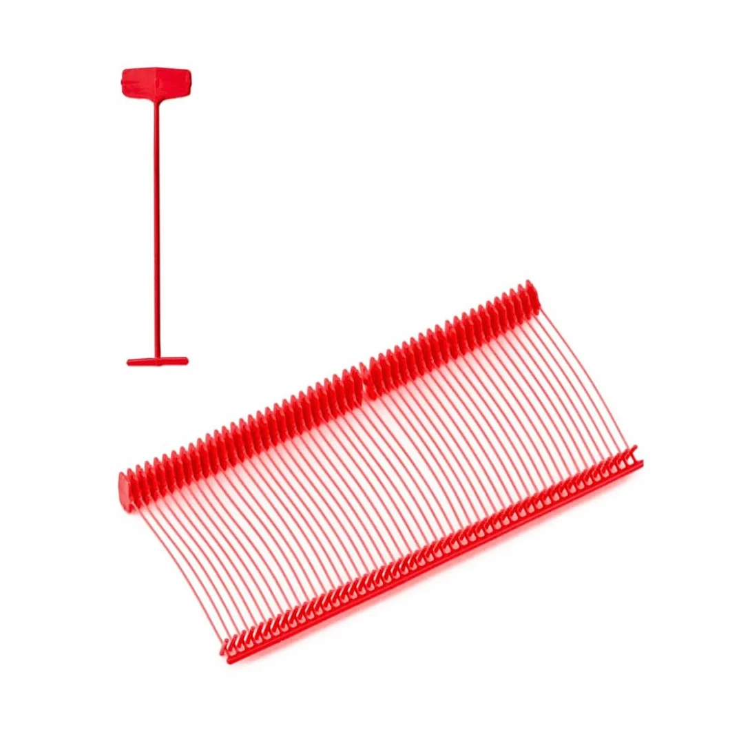 Pokornys – 5000 nici (40 mm) do standardowych pistoletów do etykietowania – przypinki z czerwonego tworzywa sztucznego do etykietowania ubrań i innych tekstyliów – nadają się do etykiet kartonowych z otworem