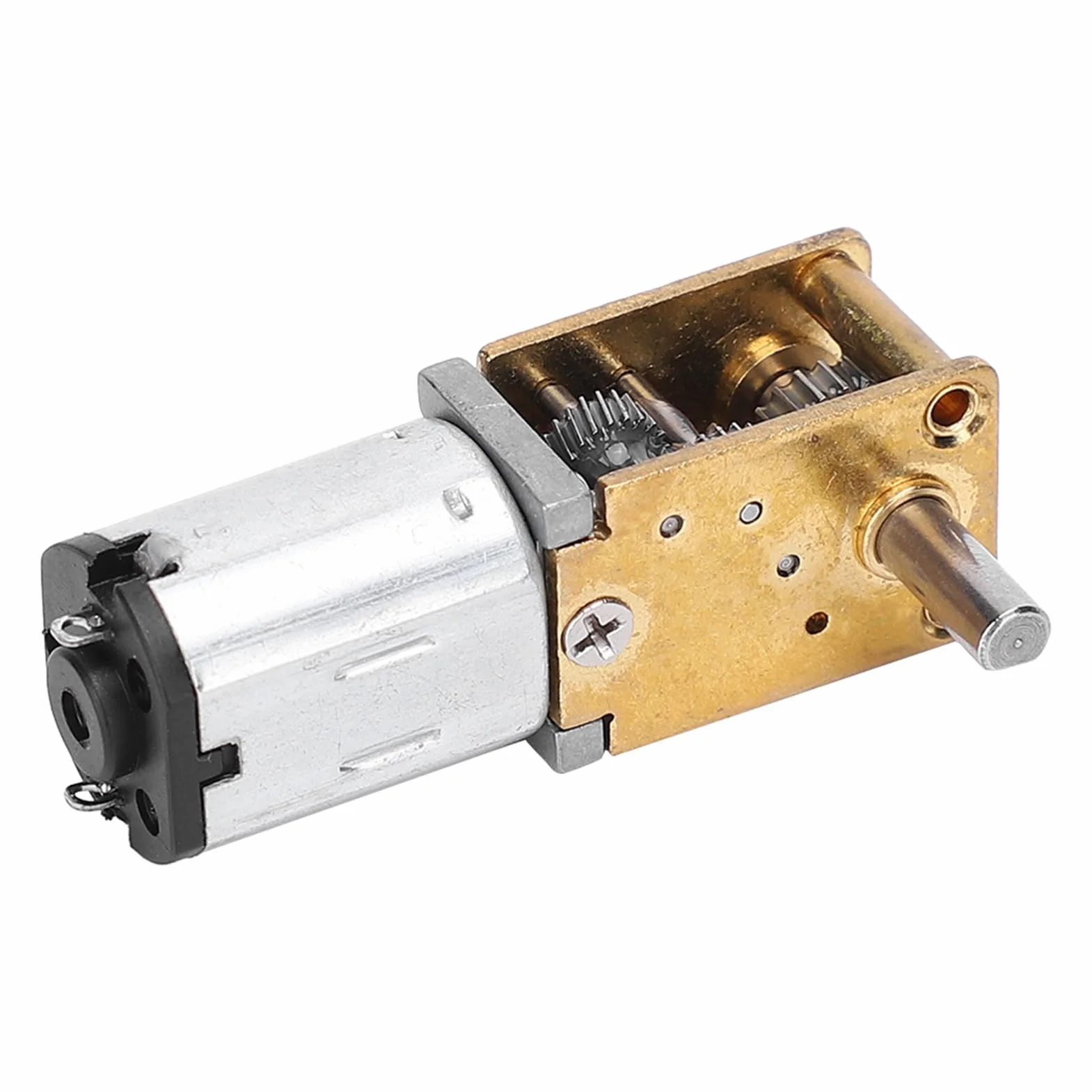 Mini Silnik Skrzyni Biegów, Mikro Silnik Redukcyjny Prądu Stałego Mikro Reduktor Przekładni ślimakowej Szczotka do Samochodu RC Model Robota Zabawka z Silnikiem (DC6V 70RPM)