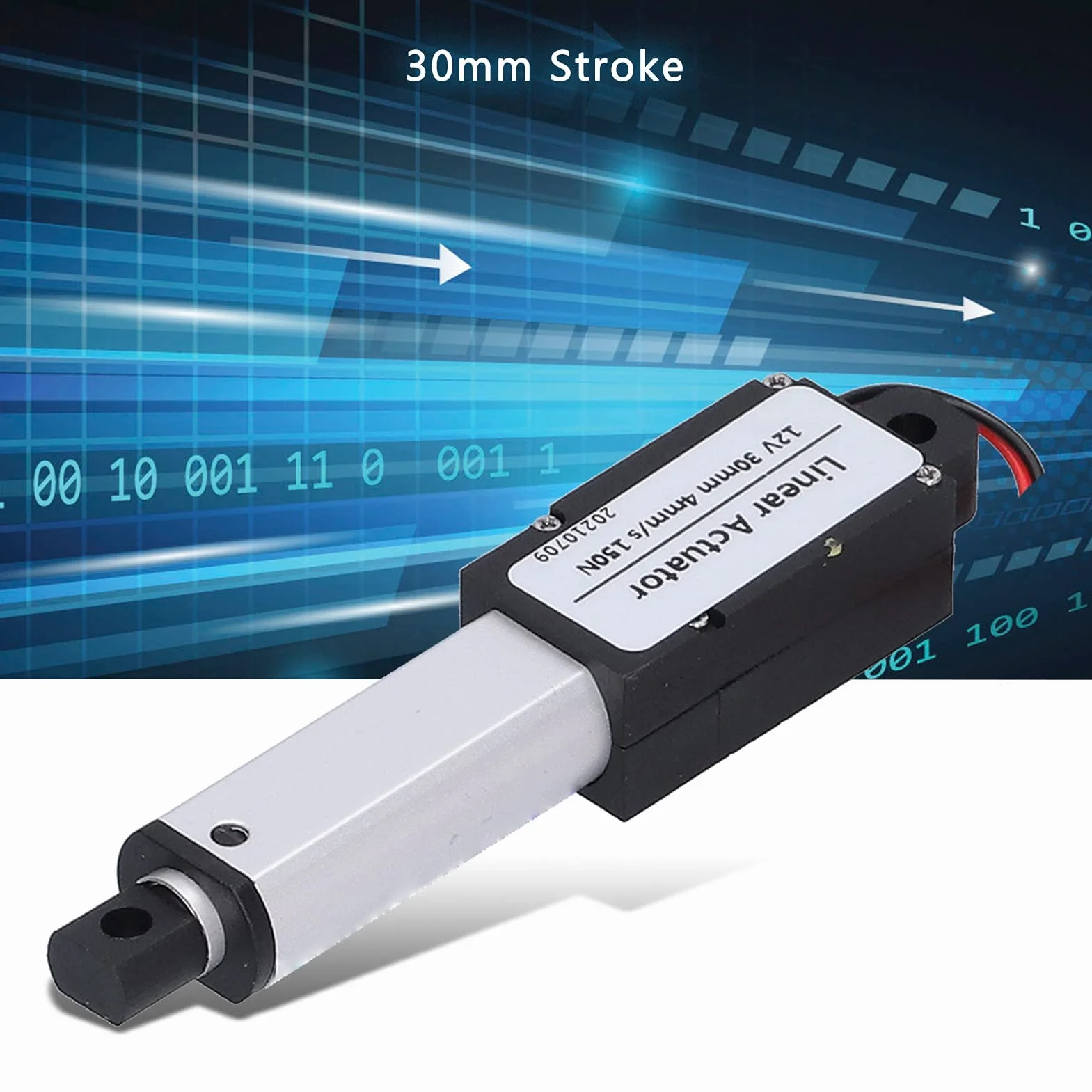 Elektryczny Siłownik Liniowy Mini 30mm Skok DC 12V Wodoodporny 150N