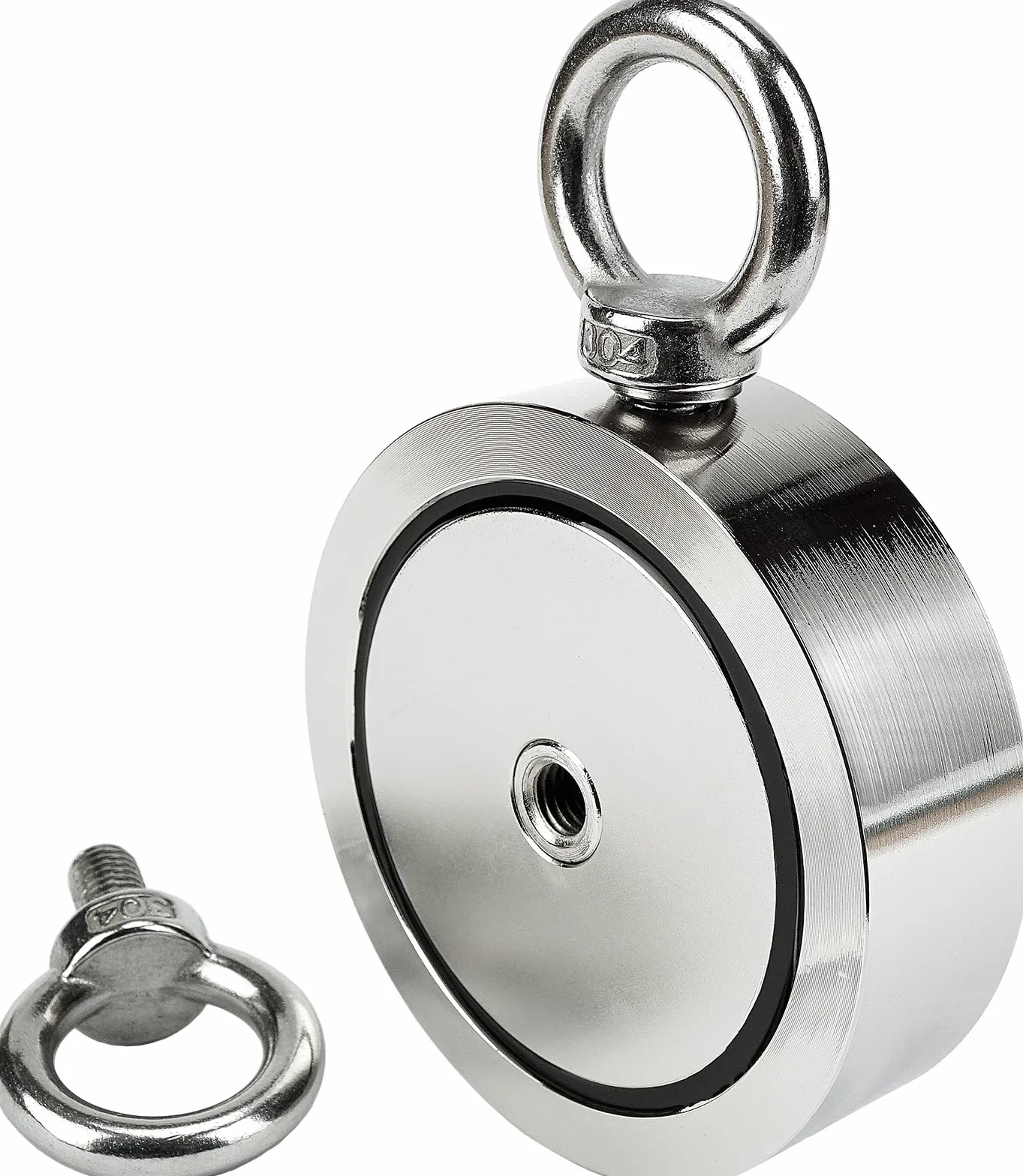Magnes Neodymowy Dwustronny N52 SENSEI 700 kg Ø9,4 x H2,8 cm z Uchwytem