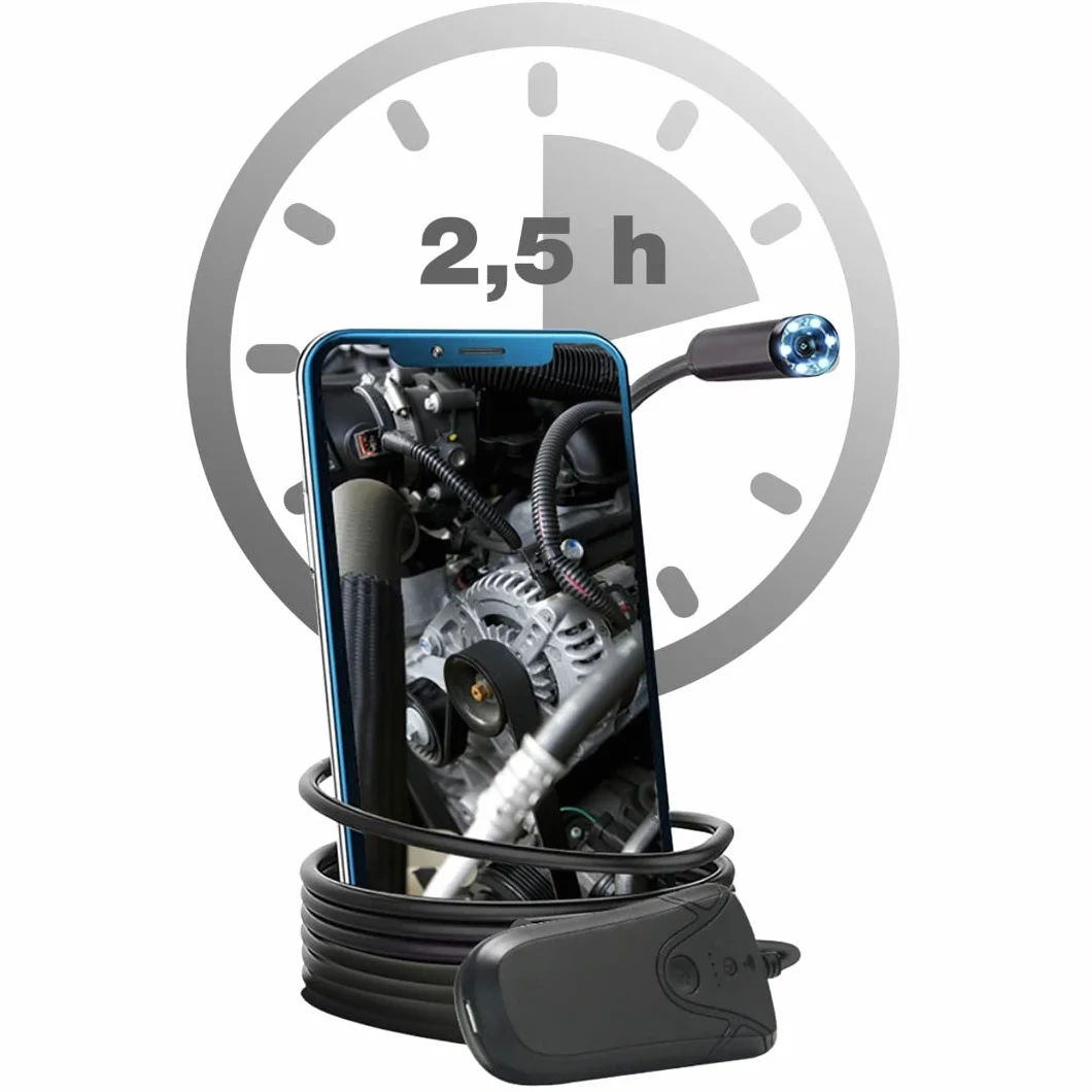 KS Tools 550.7560 Zestaw wideoskop wi-fi Ø 5,5 mm 0° sonda z kamerą przednią HD, 5-szt