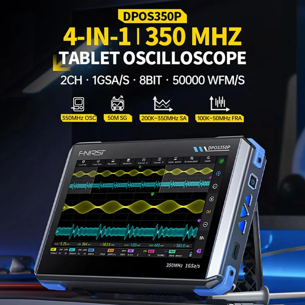 FNIRSI DPOS350P Oscyloskop cyfrowy 350 MHz 1 GSPS