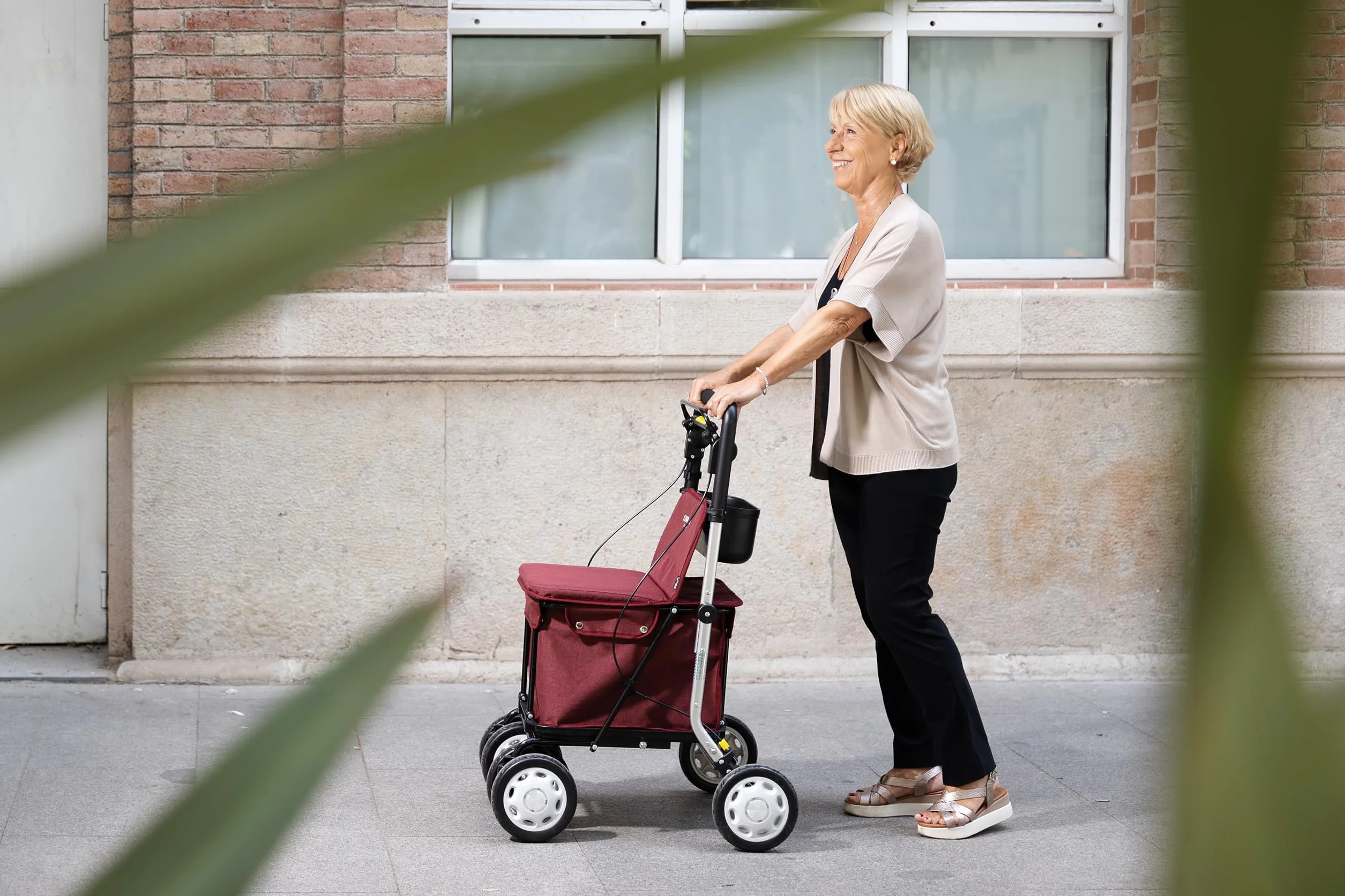 Carlett Lett800 Comfort Move Składany wózek na zakupy z siedziskiem 4 koła 29 l 15 kg Morski