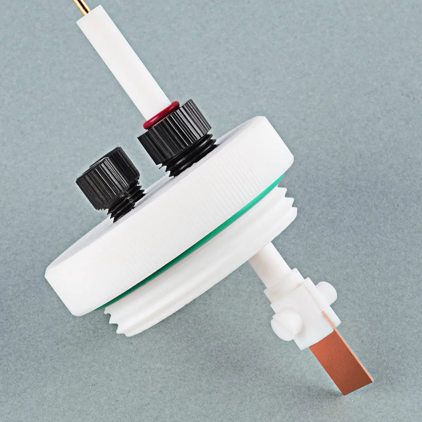 stonylab PTFE Platyna Uchwyt Elektrody, Różnego Przeznaczenia Wymienny Uchwyt Elektrody z Blachą Platyna 10 * 10 mm i Korpusem z PTFE