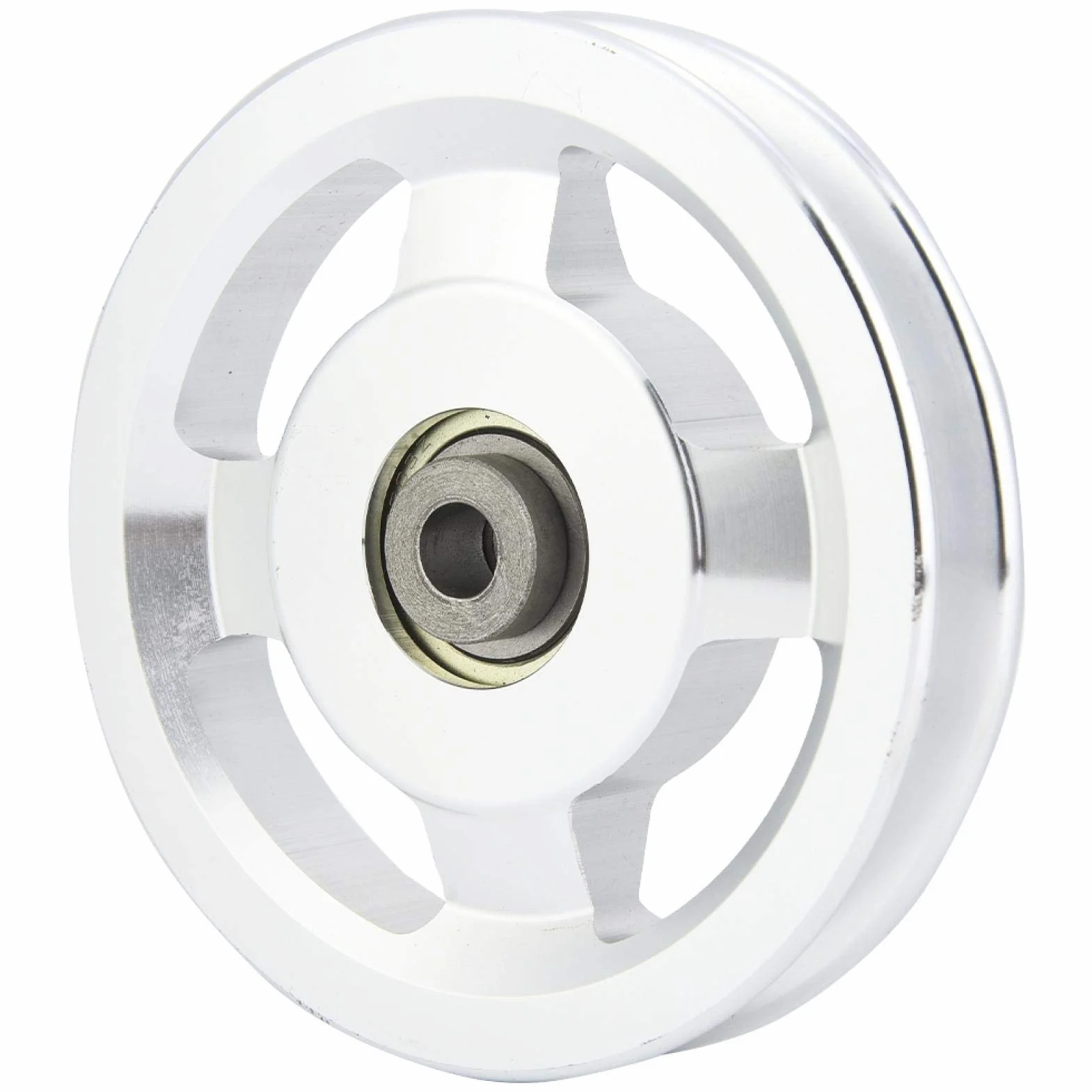 Koło pasowe fitness, uniwersalne koło pasowe ze stopu aluminium Średnica siłowni 90mm i 115mm do ćwiczeń siłowych Akcesoria treningowe(Diameter115mm)