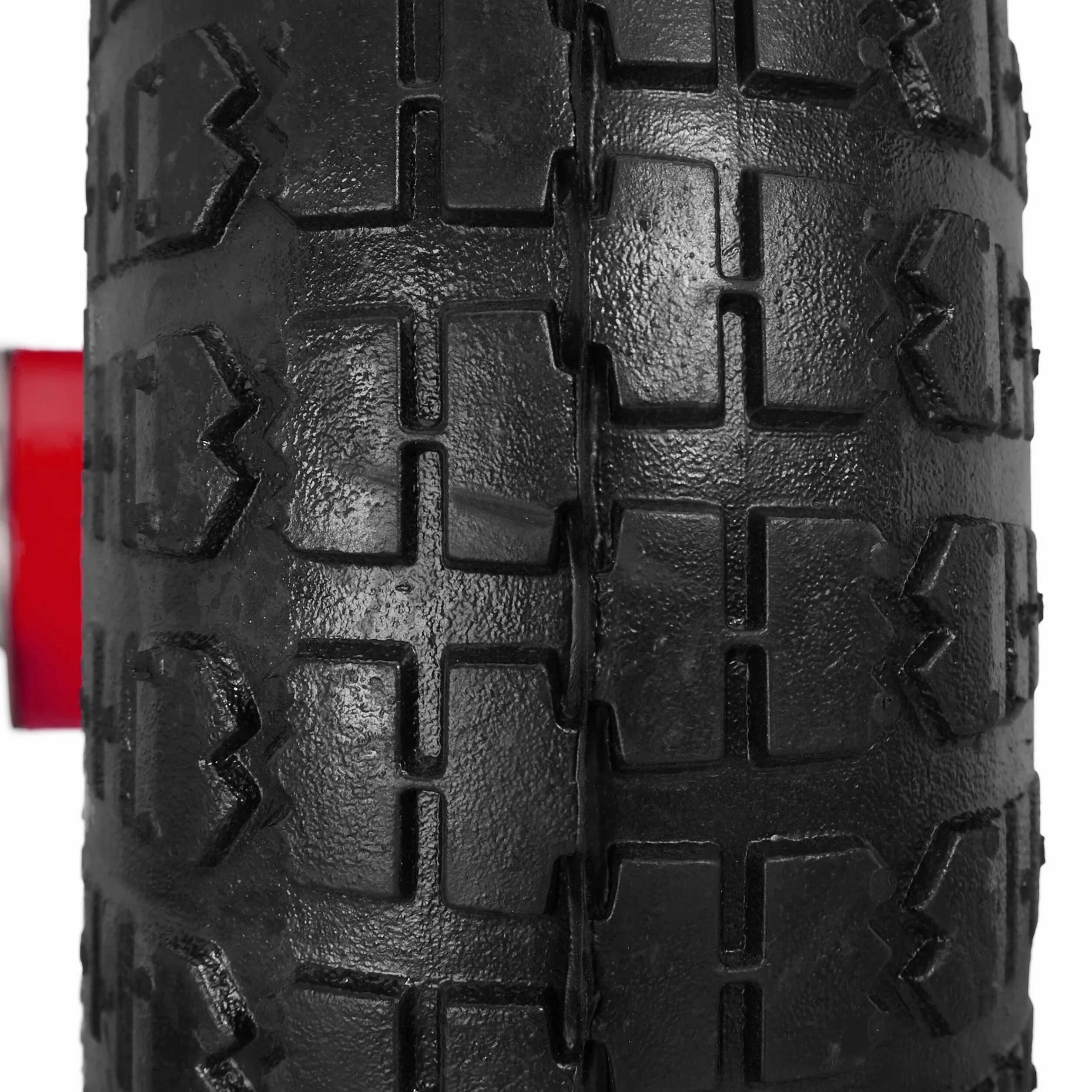 Relaxdays koło do wózka transportowego 4.1/3.5-4, oś 16 mm, 136 kg, felga stalowa, 260 x 85 mm