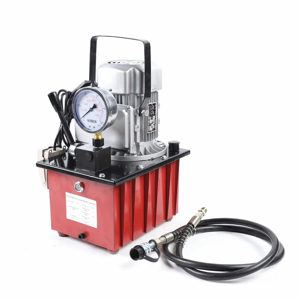 Elektryczna pompa hydrauliczna 700 bar, 750 W, z ręcznym zaworem, pompa hydrauliczna 1400 obr./min, do wielu urządzeń hydraulicznych
