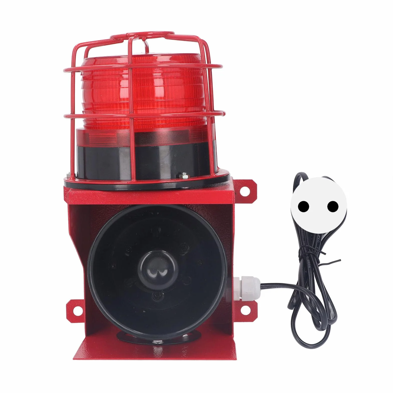 Alarm Siren IP65 Waterproof LED Strobe 220V Stop Aluminium PVC