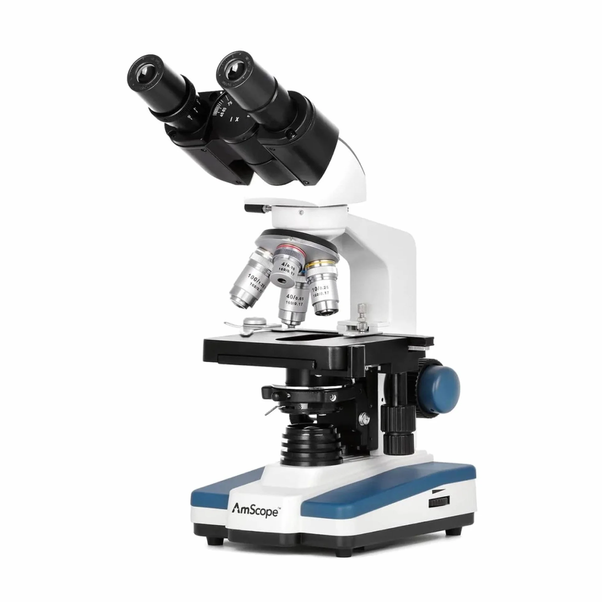 AmScope - 40X-2500X LED lornetka mikroskop złożony z mechanicznym etapem 3D + aparat cyfrowy USB - B120C-E