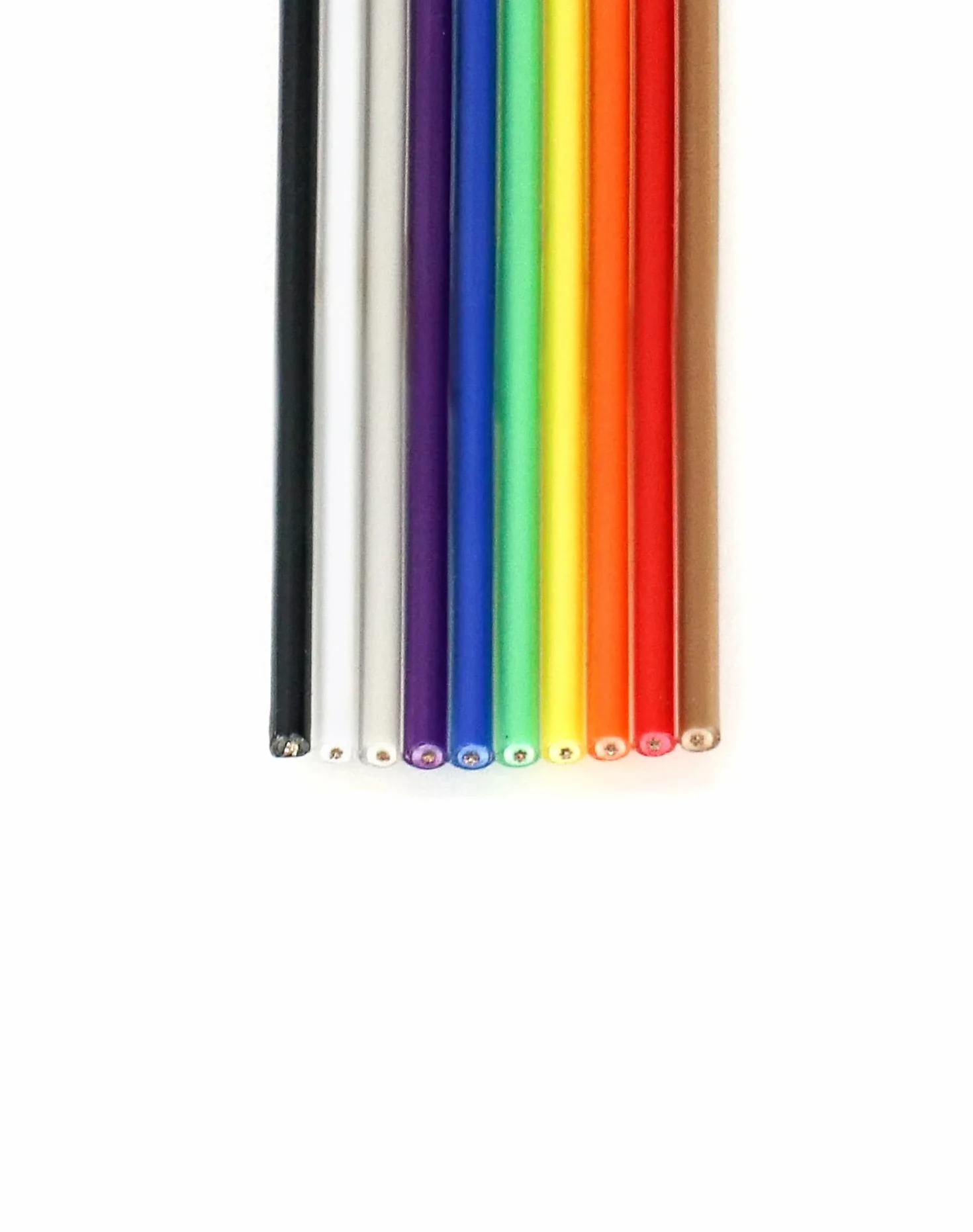 QWORK Kabel Wstążkowy Połączeniowy 10-Stykowy, Raster 1,27 mm, Złącza Nagłówkowe 2,54 mm, 6 m
