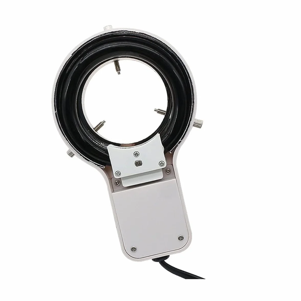 Oświetlacze mikroskopu obserwacyjnego, 8 W, źródło światła UV, do mikroskopu stereo, 64 mm, 60 mm, fioletowa, biała, górna lampa (światło UV 64 mm)
