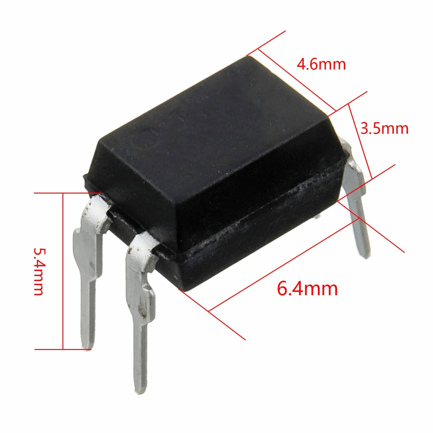 100 szt. PC817C optooptor 2,54 mm DIP 4-pinowy 4-pinowy fotokopler do montażu, piny, do samodzielnego wykonania, DIP-4, odstęp 2,54 mm