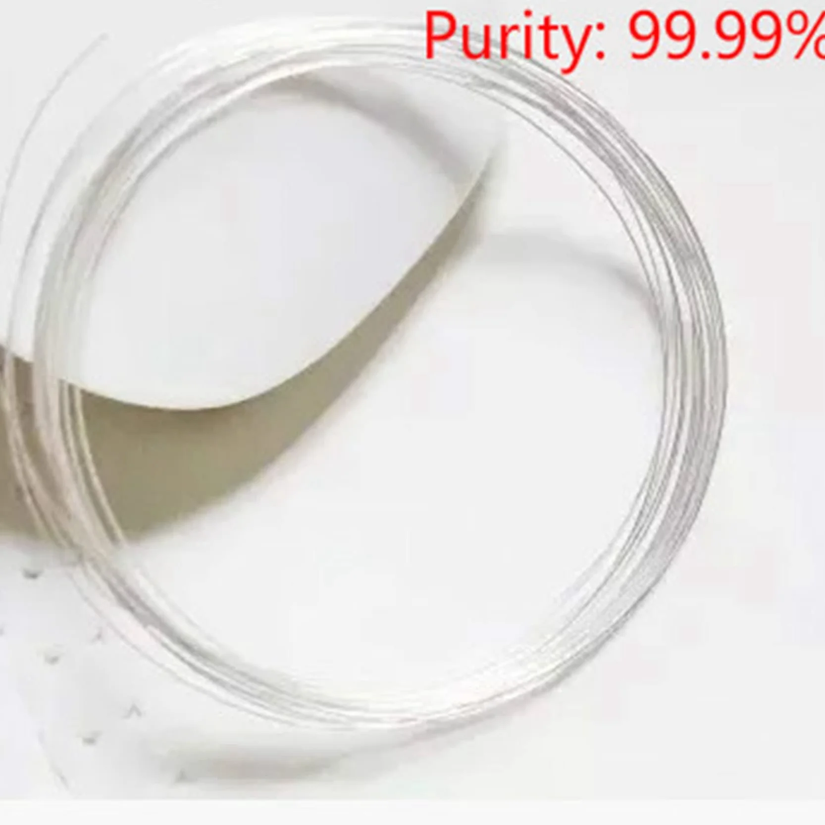 Drut platynowy z czystego metalu 0,3 mm 99,99% do eksperymentów naukowych