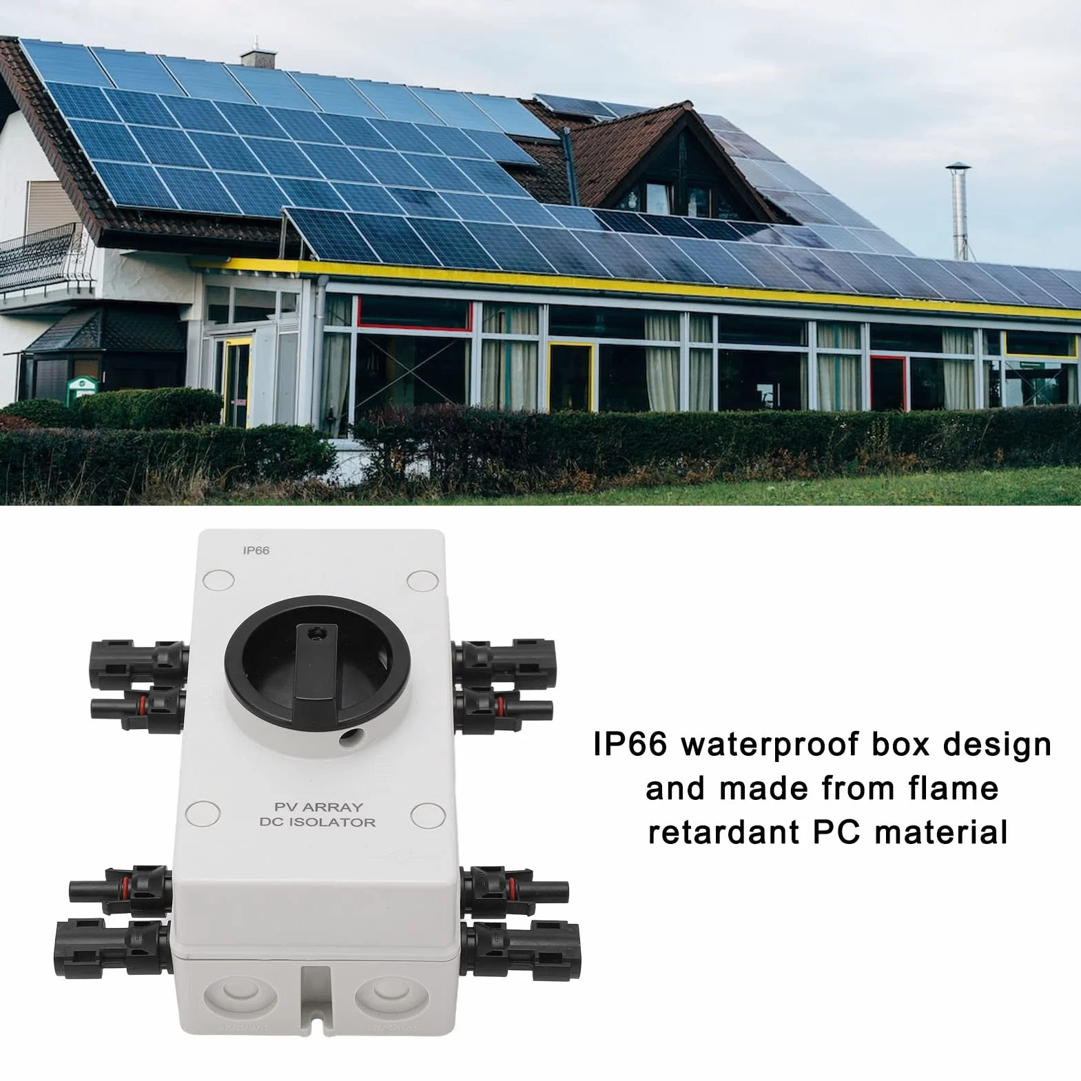Przełączniki Sterujące IP66 Wodoodporny DC 1000V 32A Rozłącznik Słoneczny Izolator PV