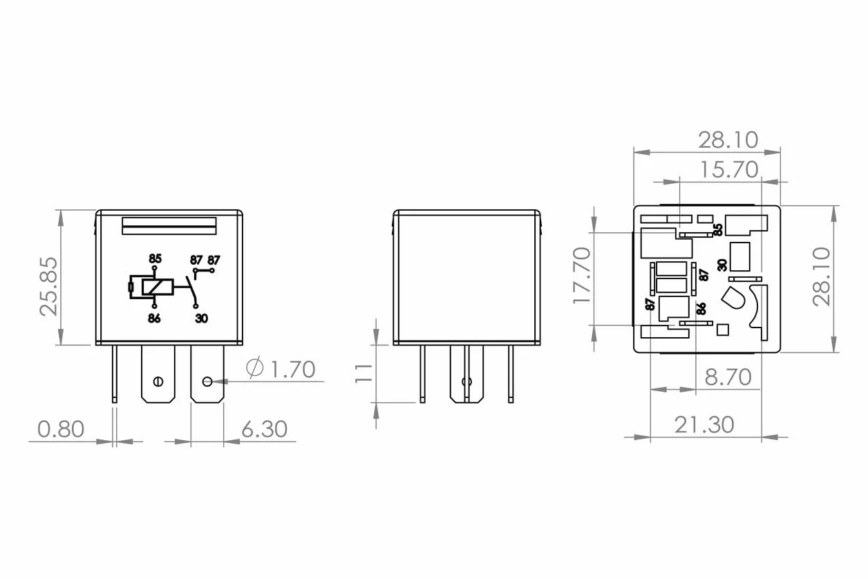 Bosch 0986AH0204 Przekaźnik prądowy, 24 V