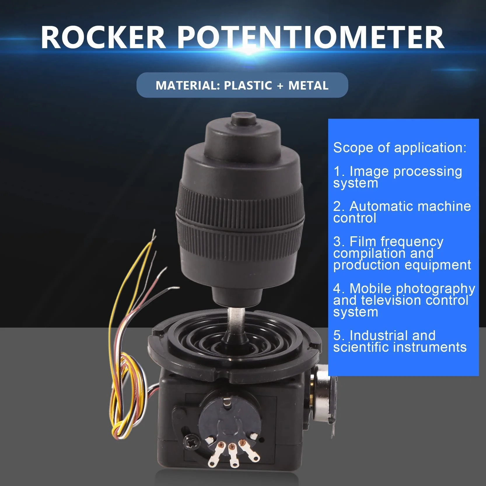 Potencjometr 4-osiowy joystick sterowanie przyciskiem do -D400X-R4 10K 4D zalakowany potencjometr kołyskowy