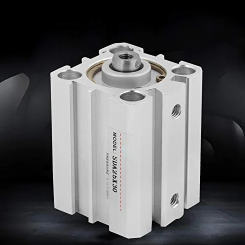 Siłownik Pneumatyczny SDA 25x30 Skok 25mm ID 30mm Kompaktowy Aluminiowy Podwójne Uszczelnienie Dwustronnego Działania Cylinder