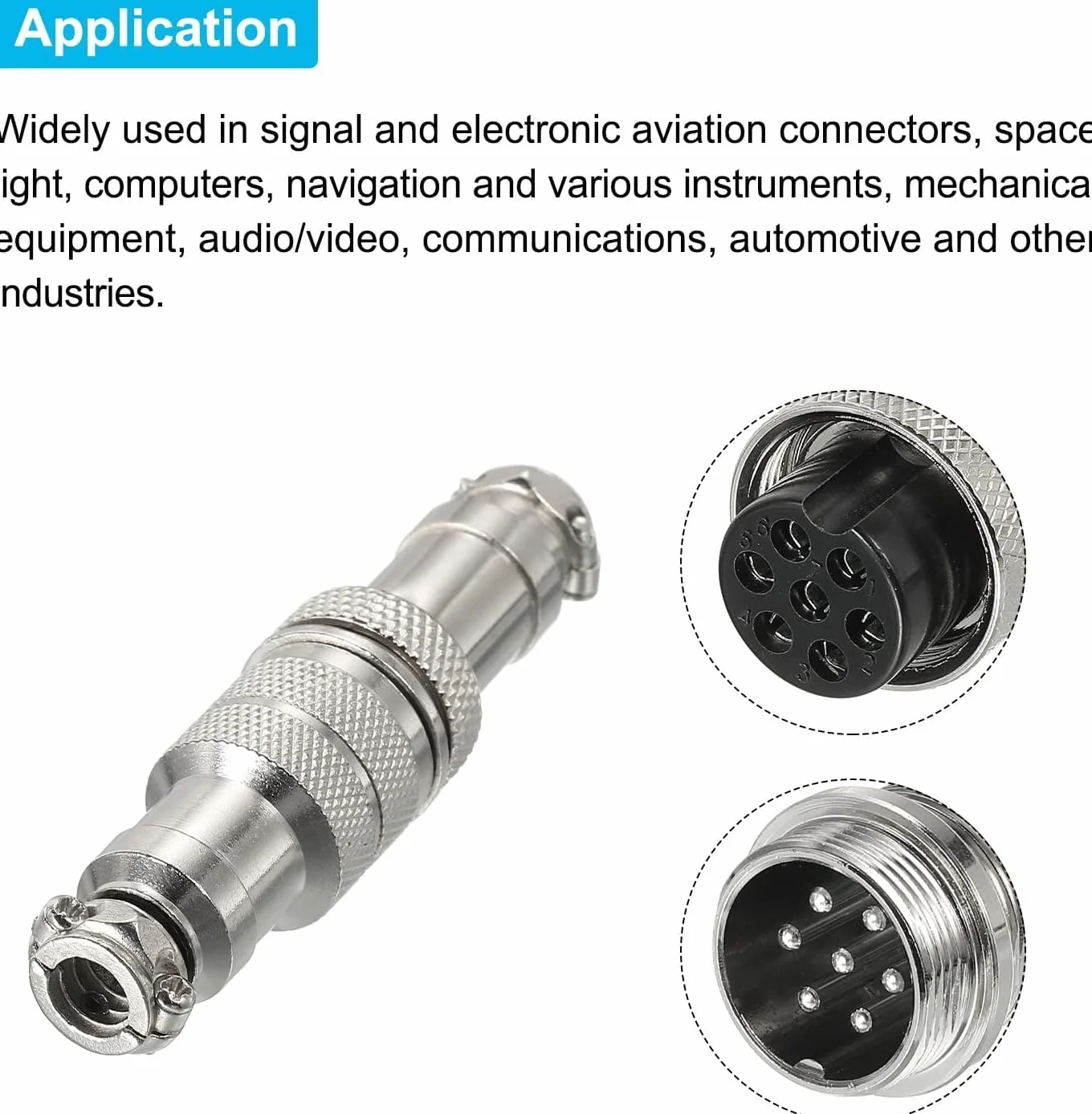 RUNCCI-YUN GX20 7-pinowe złącze lotnicze 20 mm męskie żeńskie do panelu kabla