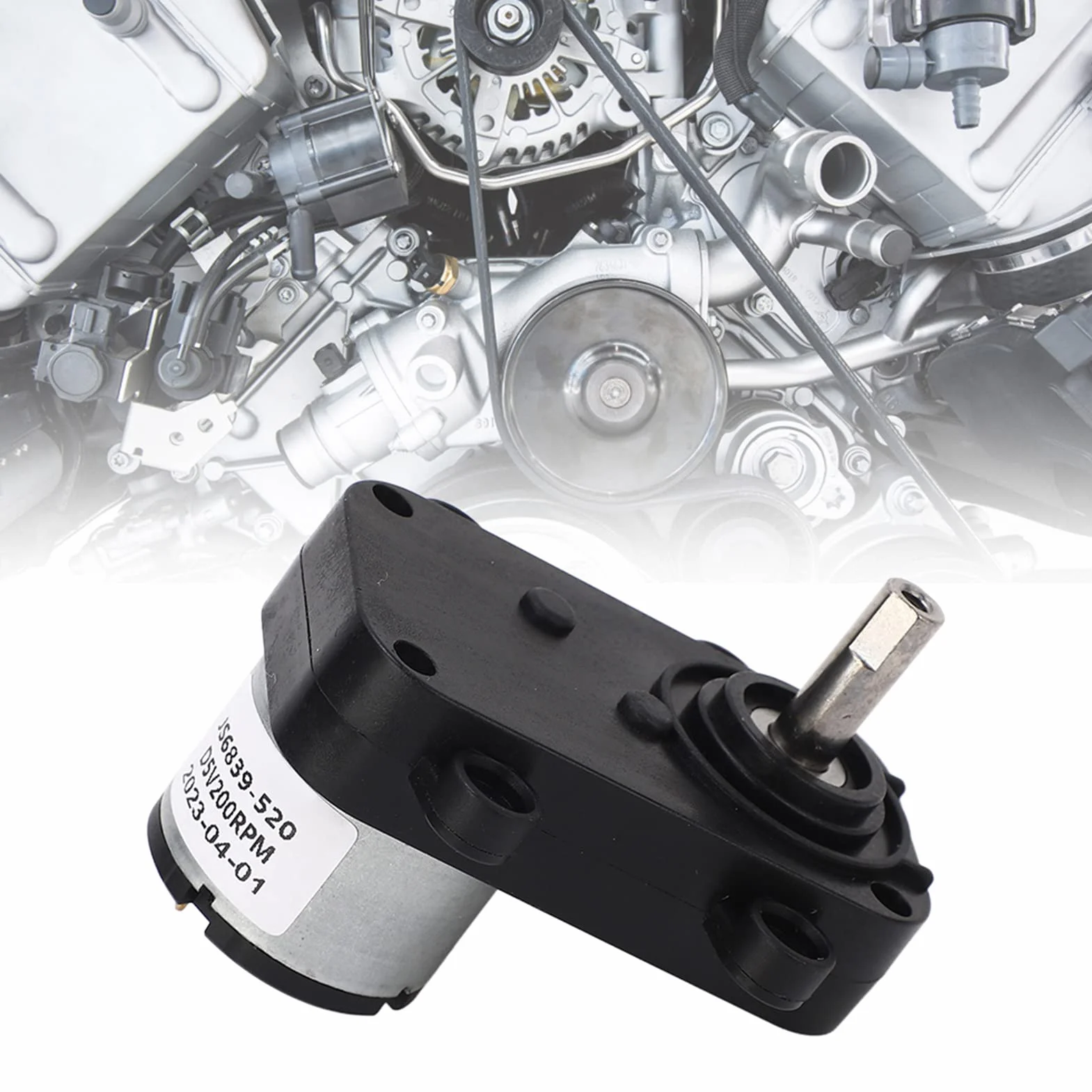 Silnik z przekładnią Prądu Stałego, Silnik z przekładnią ślimakową Samoblokujący Silnik z przekładnią redukcyjną DC 5 V 200 Obr./min do Elektroniki Automatyki, Silników