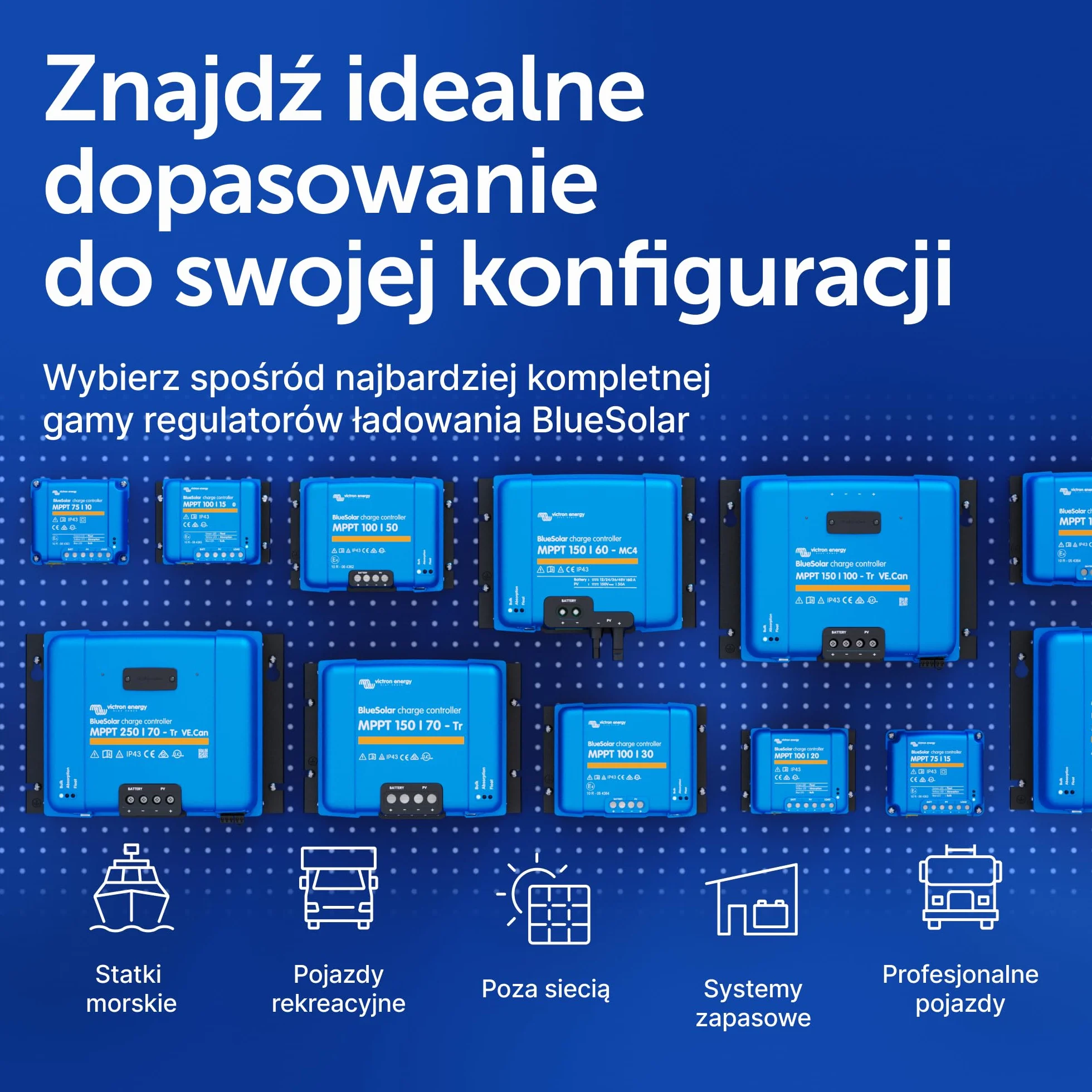 Victron Energy BlueSolar MPPT 100V 20A 48-Volt Kontroler Ładowania Słonecznego