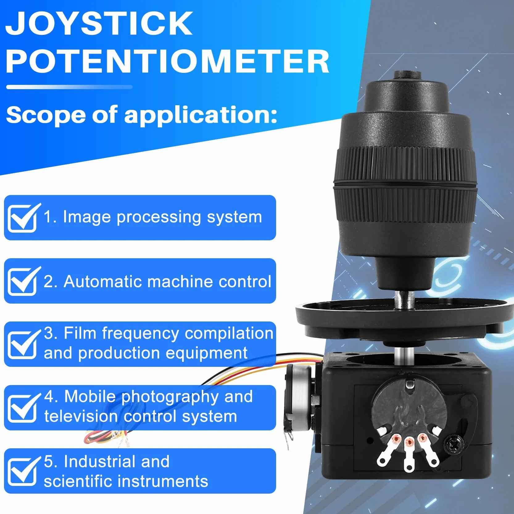 Potencjometr 4-osiowy joystick sterowanie przyciskiem do -D400X-R4 10K 4D zalakowany potencjometr kołyskowy