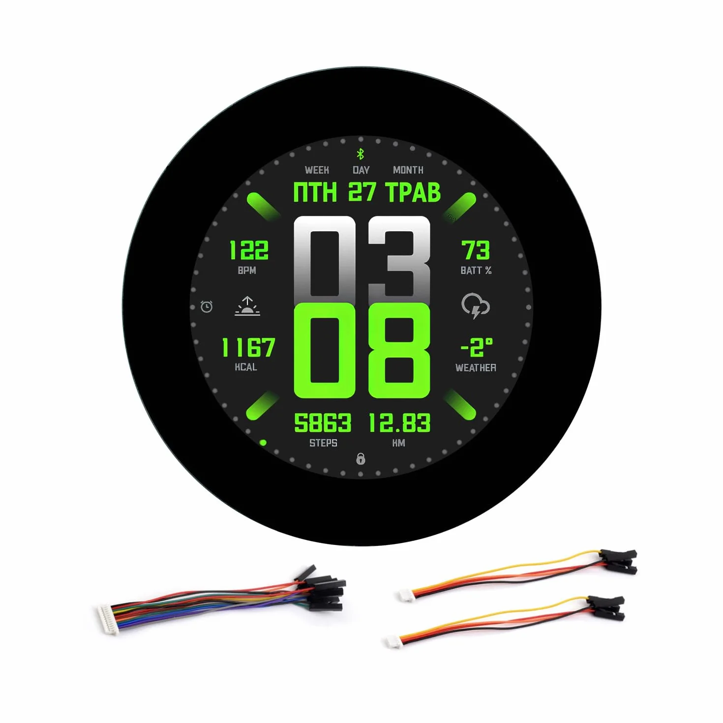 Waveshare ESP32-S3 2.8inch Capacitive Touch Round Display Development Board, 480x480, 32-Bit LX7 Dual-Core Processor, Supports WiFi & BT, ESP32 With Display