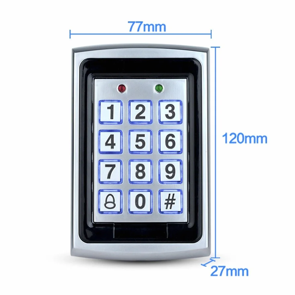 LIBO Wodoodporna klawiatura kontroli dostępu RFID 125 kHz z 10 pilotami