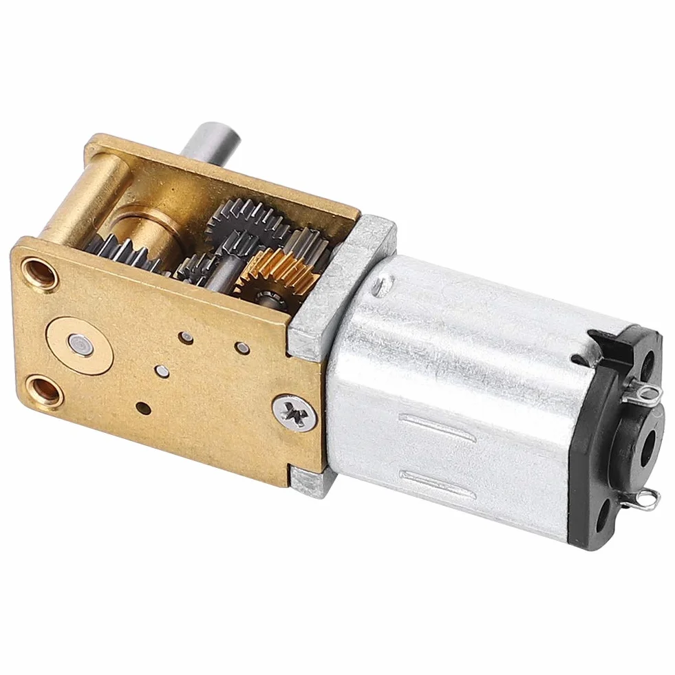 Mini metalowy silnik przekładniowy mikroelektryczny wentylator silnik N20 DC12 V Redukcja prędkości CW/CCW mikrosilnik (DC12V27RPM)