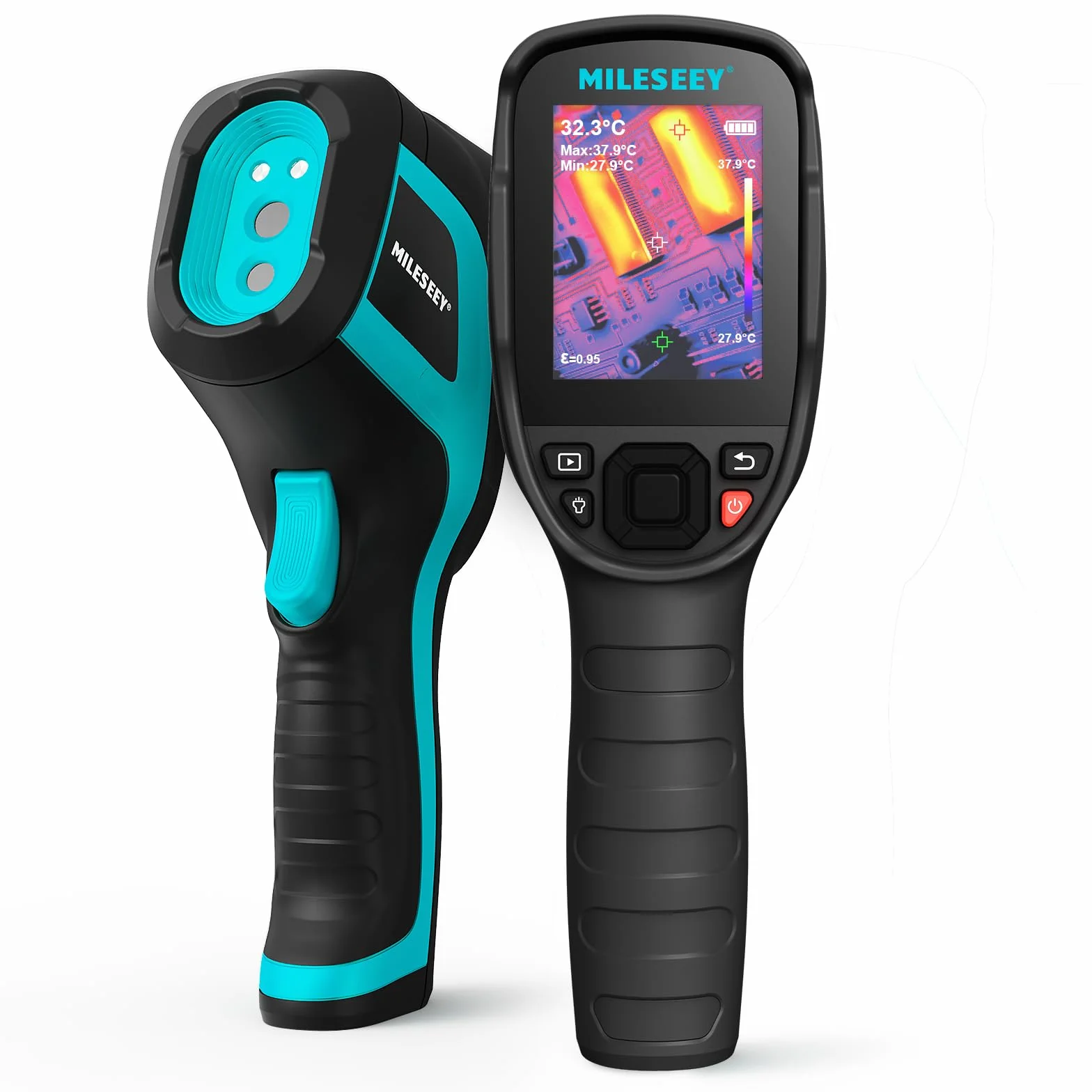 MiLESEEY TR256E kamera termowizyjna o rozdzielczości 256 x 192, częstotliwość odświeżania 50 Hz, kamera termowizyjna z ekranem LCD 2,8", IP54, -20°C ~ 350°C (TR256E)