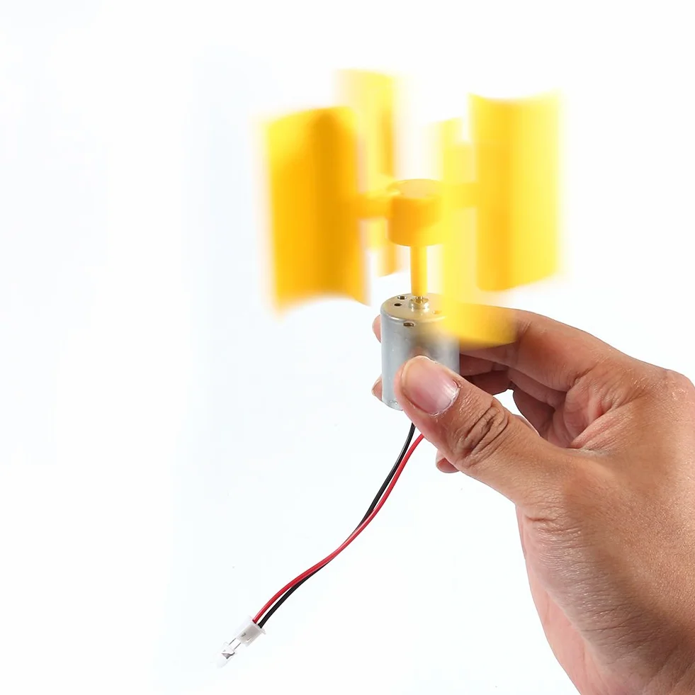 Fydun DIY Kit Małe pionowe turbiny wiatrowe Silnik Breeze Generator energii elektrycznej