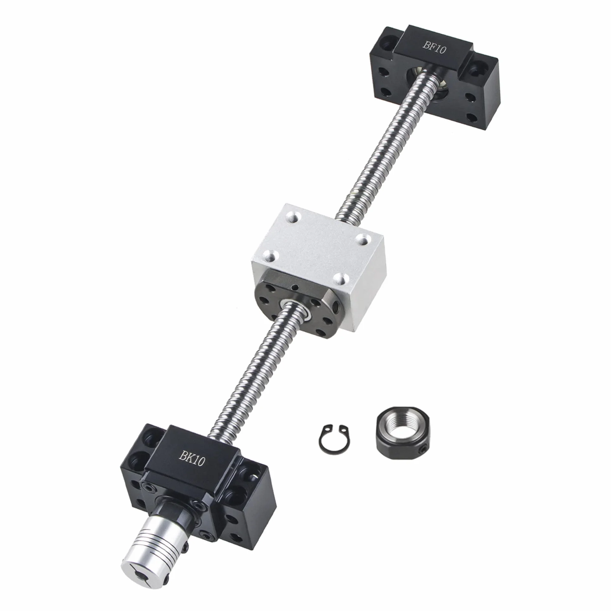 SFU1204 kulowa śruba ze stali nierdzewnej 250 mm + BK10 BF10 nakrętka obudowa sprzęgło