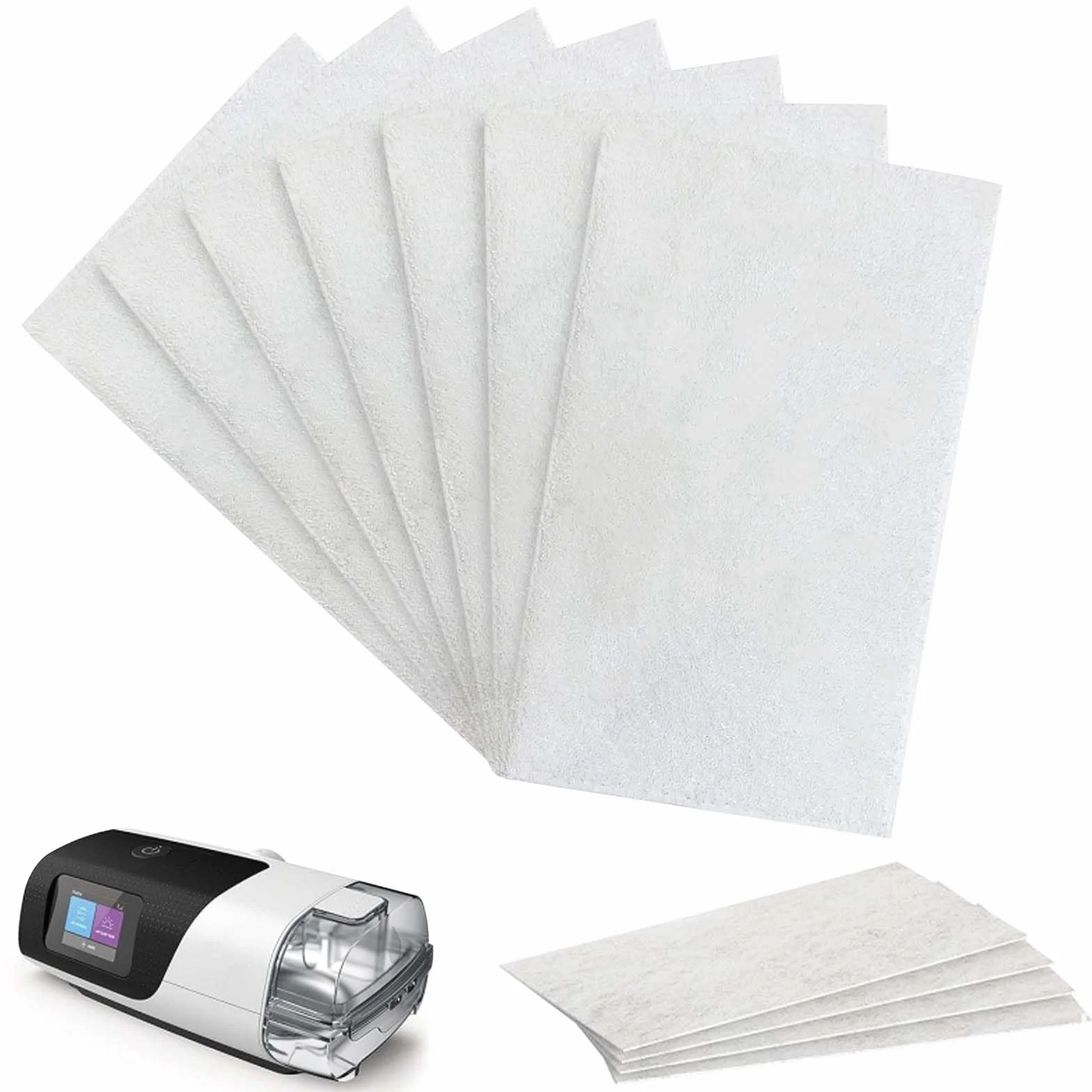 53 sztuki filtrów CPAP, do Airsense 11, jednorazowy filtr powietrza do Resmed Airsense, uniwersalny filtr zastępczy CPAP (ultracienki, bawełniany, kompatybilny z Resmed Airsense 11, Airsense 11)