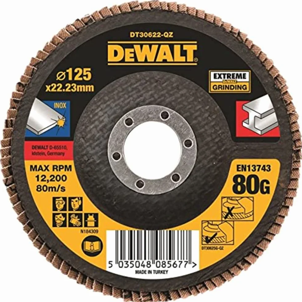 Dewalt Tarcza klapowa 125 mm K80 Flat Type 27, DT30622 QZ