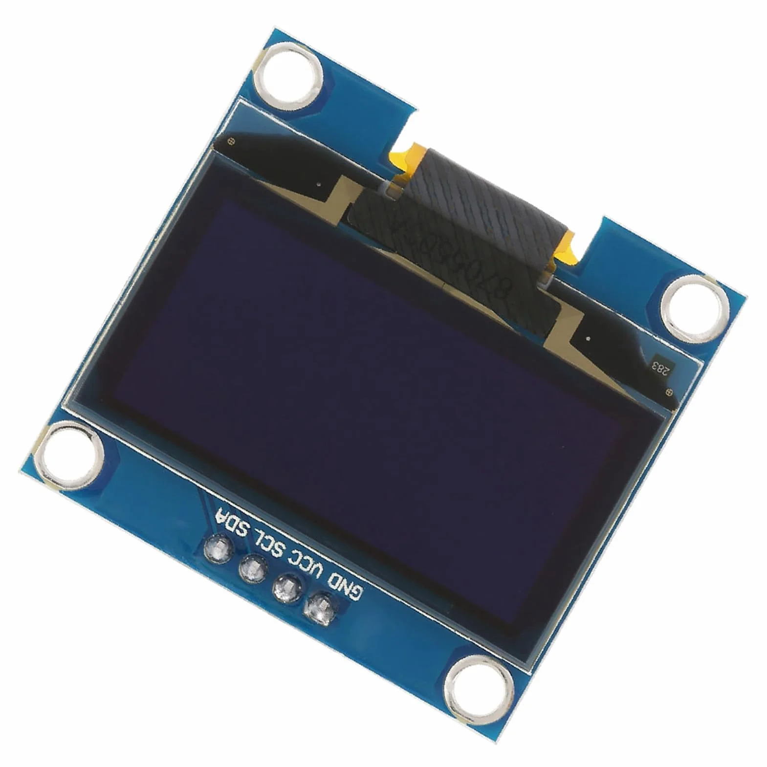 Moduł Wyświetlacza OLED o Przekątnej 1,3 Cala, Wyświetlacz OLED I2C 128x64 Niebieski Ekran Tekstowy, Układ Sterownika SSD1106, Wejście 3, V 5 V, Szybki Czas Reakcji o Wysokim Kontraście dla