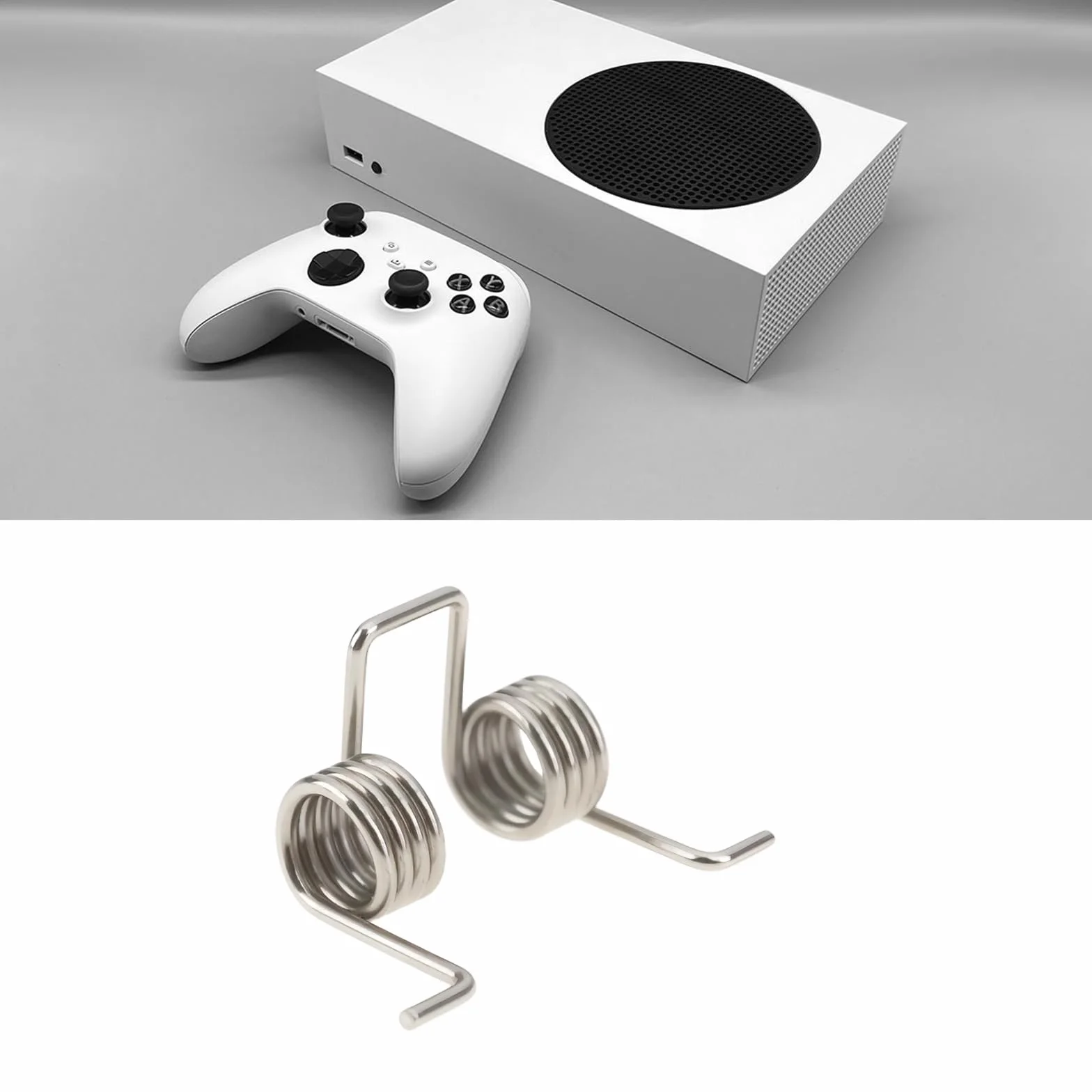 Briny River 2 zestawy sprężyn kontrolera spustu LT RT i metalowy pręt osi pinów kompatybilny z Xbox Series X/S