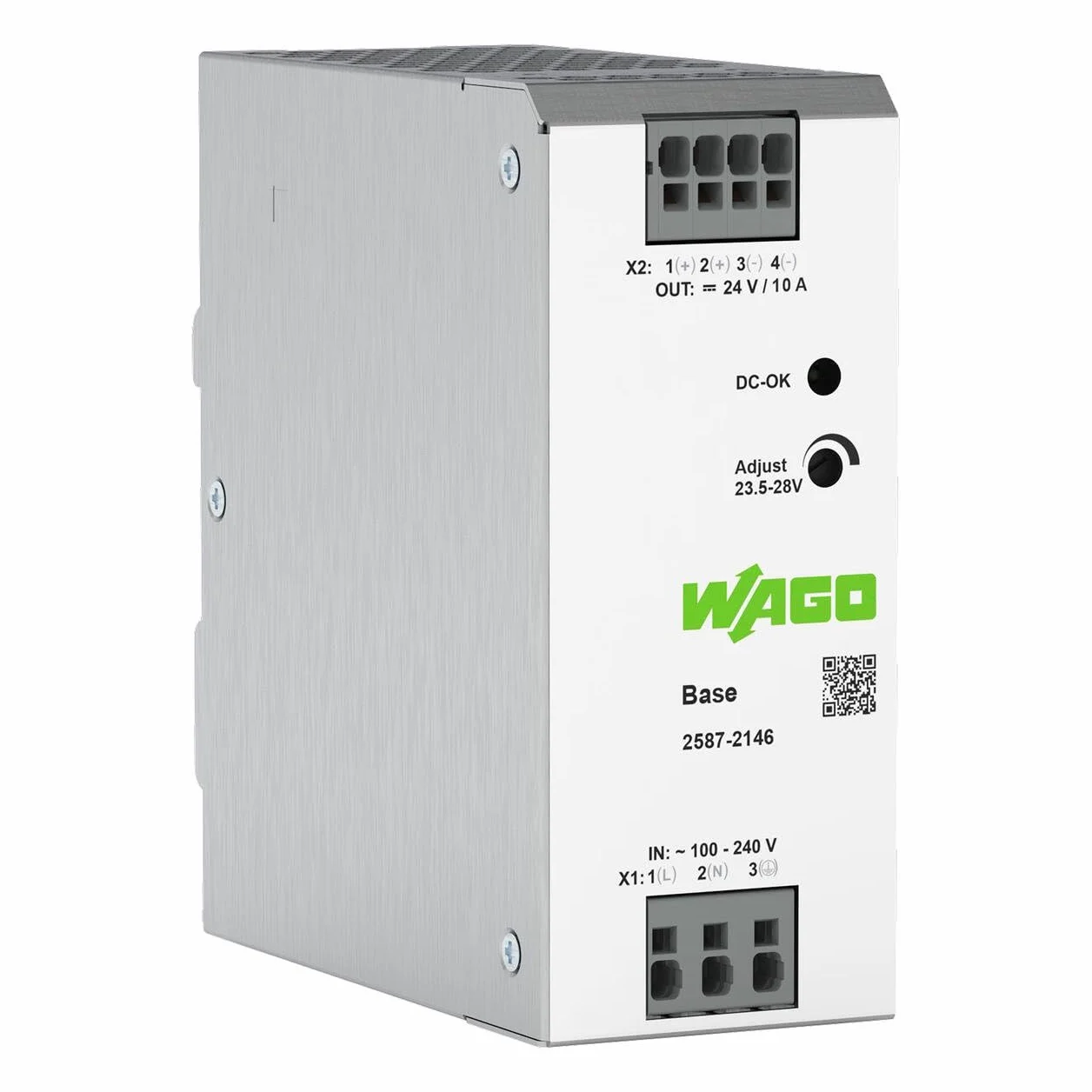 WAGO 2587-2146 zasilacz impulsowy 1-fazowy 24 VDC 10 A DC-OK LED