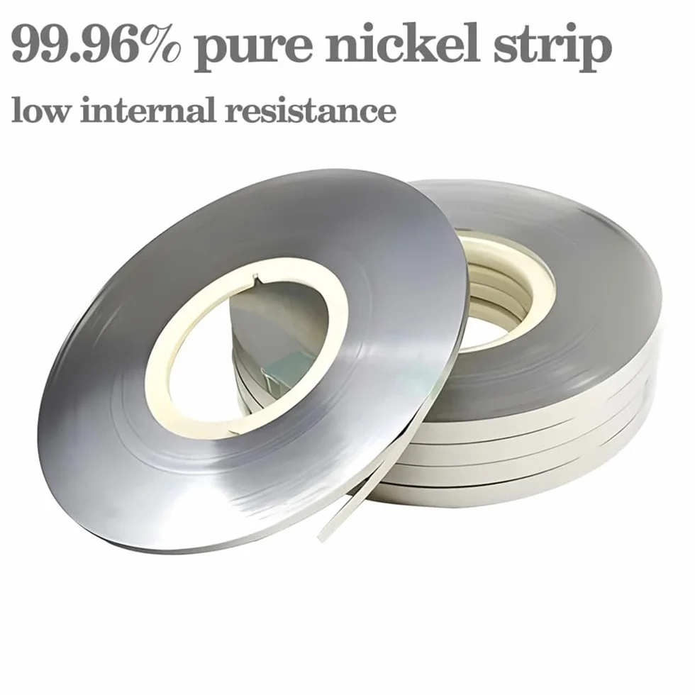 Nickel Strips for 18650 Battery Spot Welding, N6 99.96% Pure Nickel 10mm x 0.2mm 1kg Roll