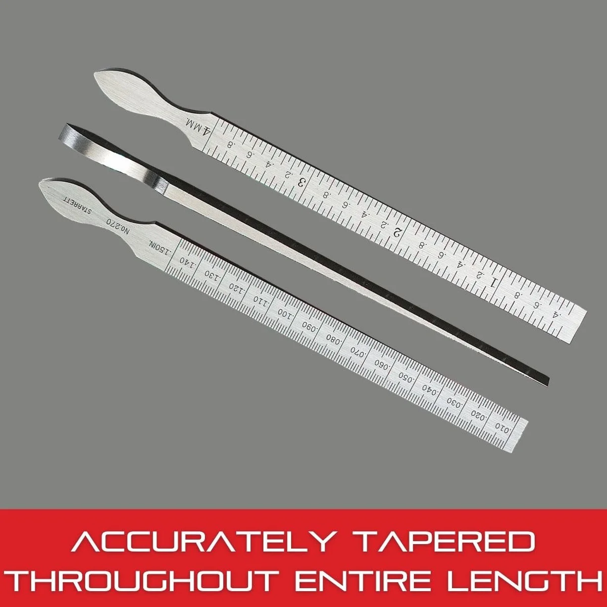 Starrett 270 Kliny Pomiarowe, Srebrny, 0,3-4 mm