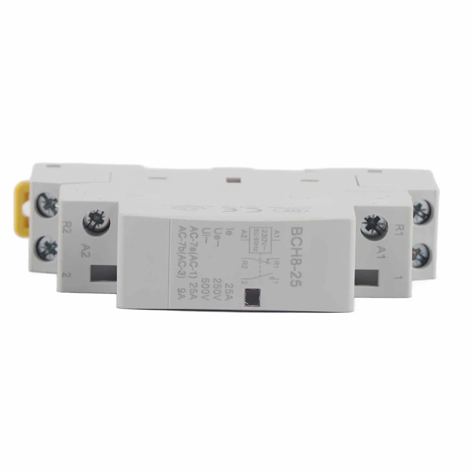 Stycznik AC 2P 25A 220V/230V 1NO 1NC 50/60Hz na szynę DIN