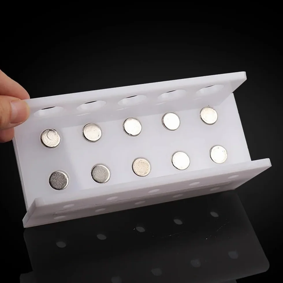 Szkło laboratoryjne Stojak na materiały laboratoryjne do ekstrakcji magnetycznych probówek wirówkowych. Stojak na magnetyczne probówki wirówki (10-15ml-8holes)